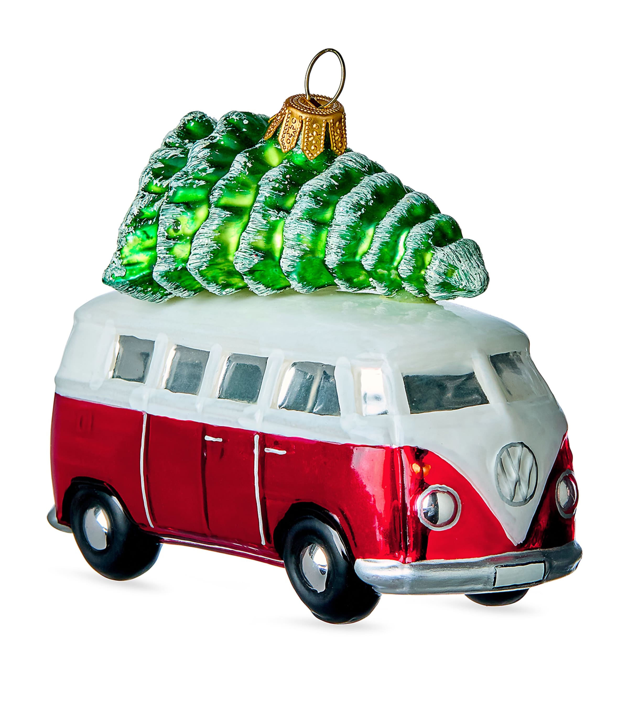Campervan Tree Decoration RED Image 1