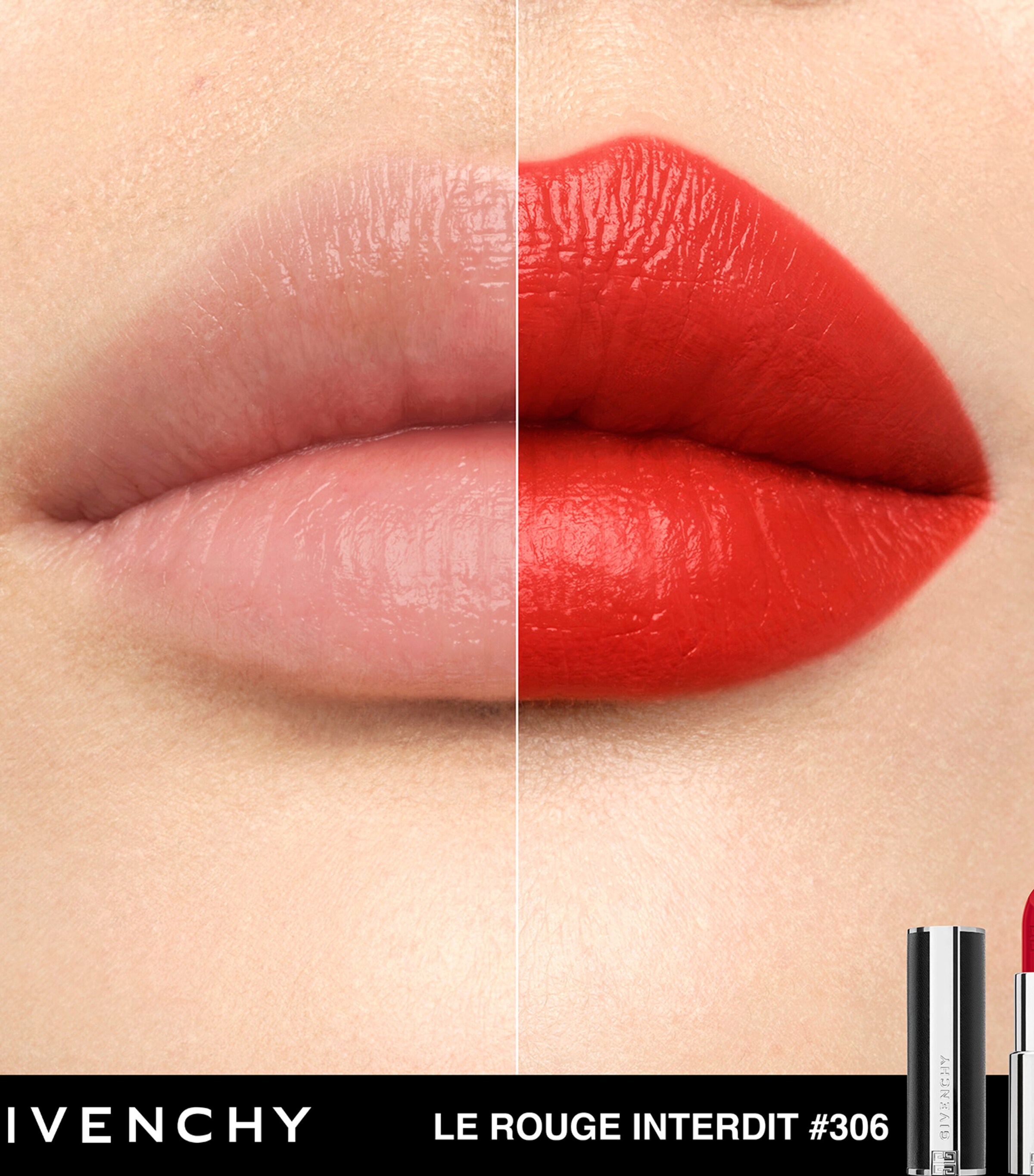 Givenchy Le Rouge Interdit Intense Silk Lipstick N Carmin Esca Image 5