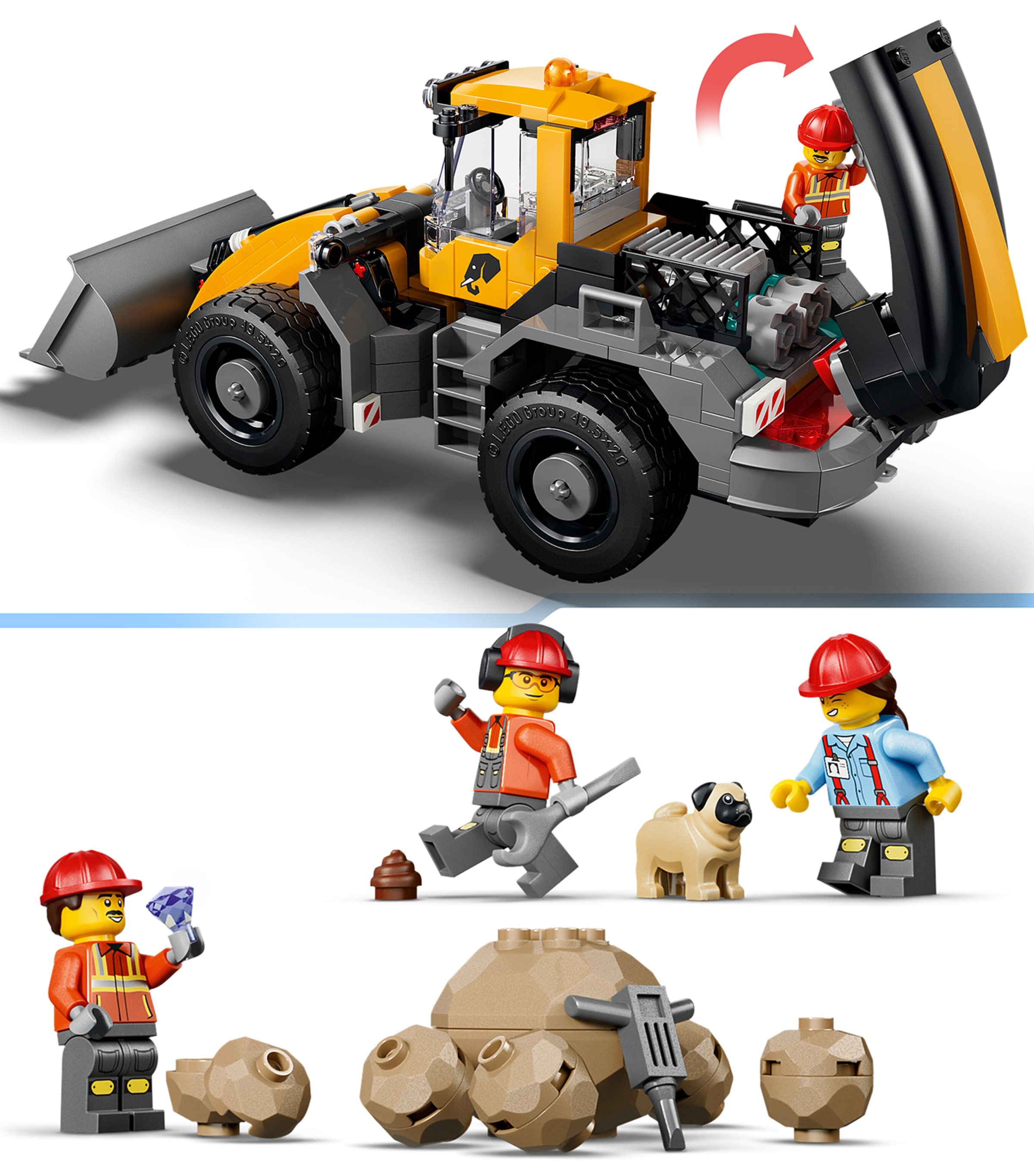Lego City Dump Truck & Front End Loader Toy 60494 Image 6