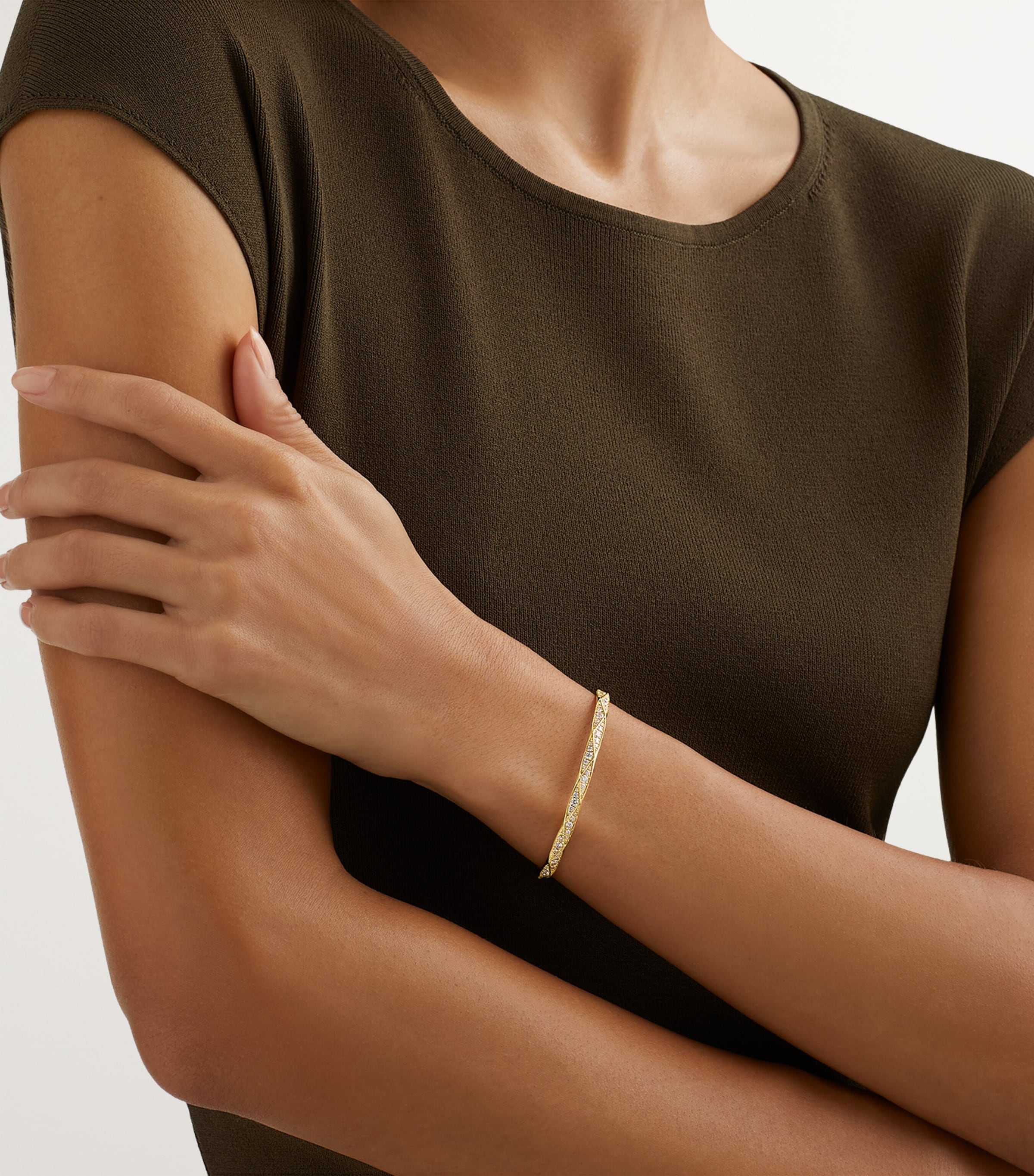 Yellow Gold and Diamond Laurence Graff Signature Bangle YELLOW GOLD Image 2