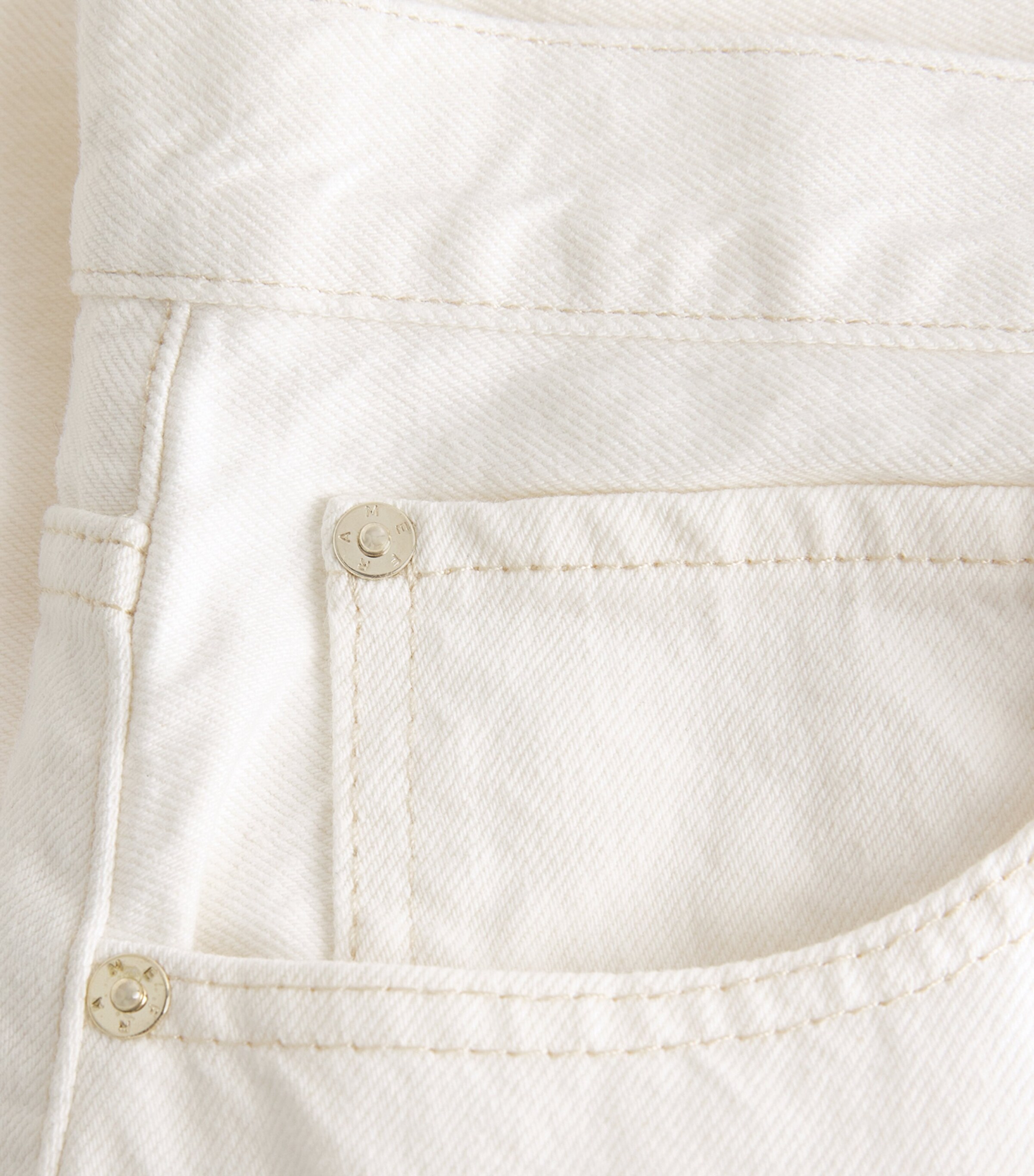 FRAME Womens The Bubble Barrel Jeans Au Natural Clean Image 6