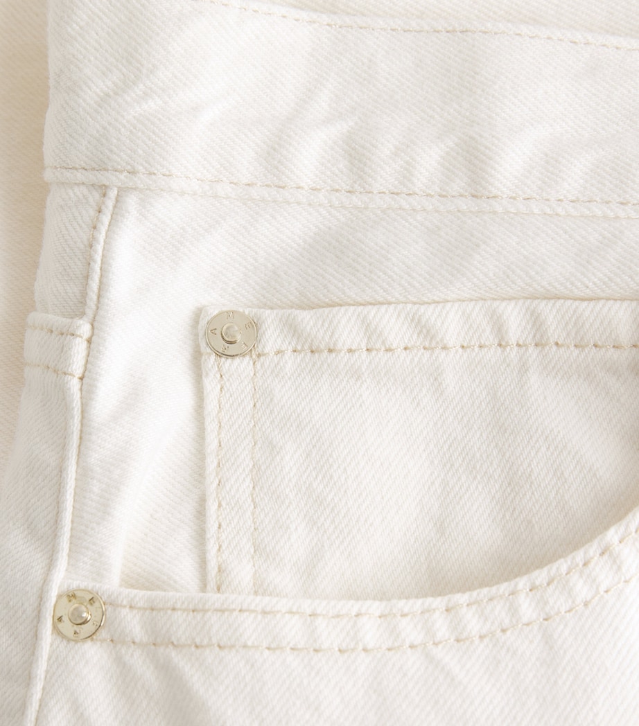 FRAME Womens The Bubble Barrel Jeans Au Natural Clean Image 6
