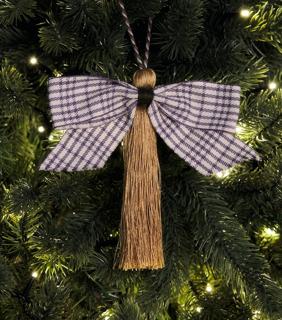 Jessica Light Tassel Bow Tree Decoration Gold/purple Image 3
