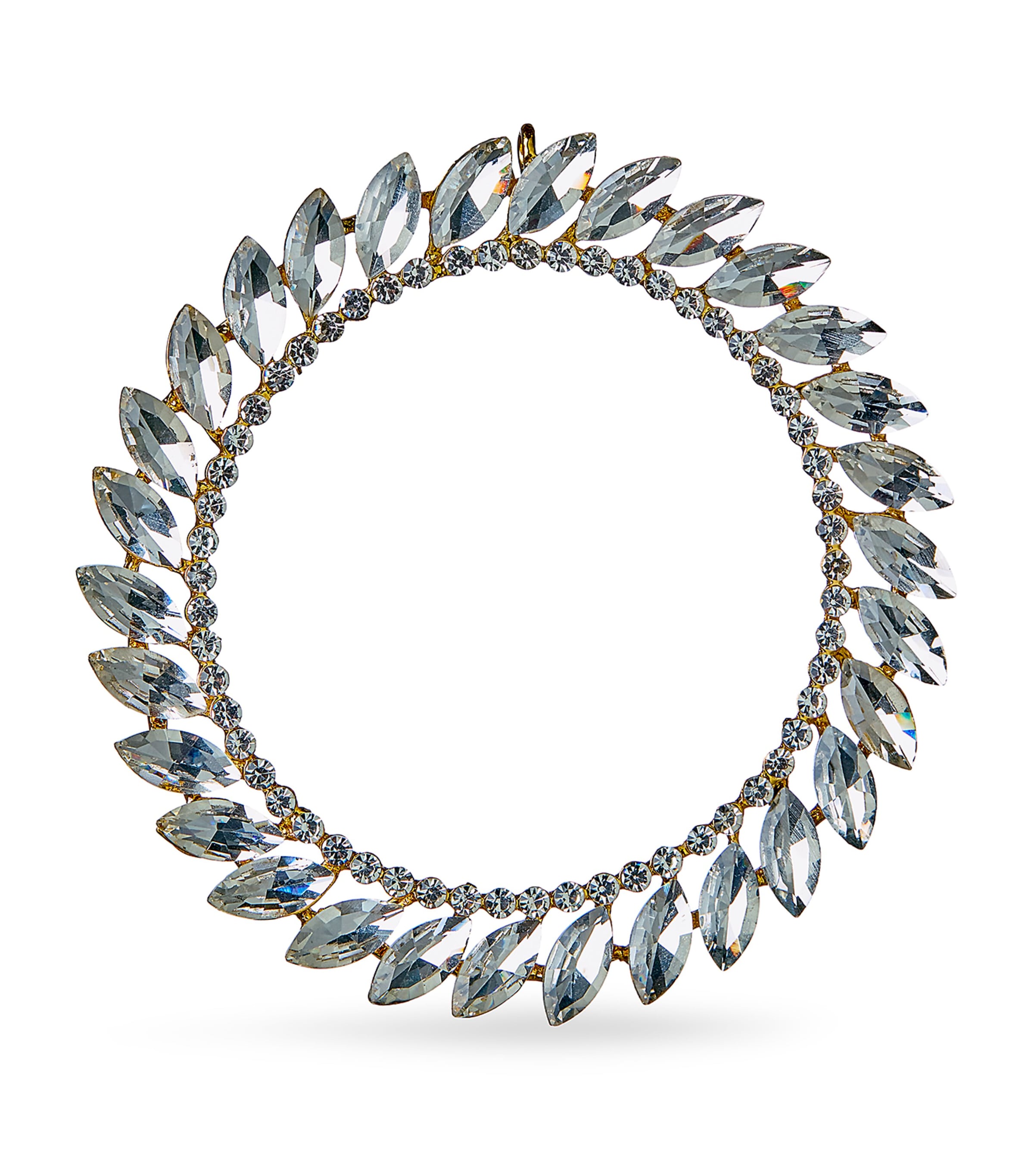 Harrods Jewel Wreath Ornament In Silver