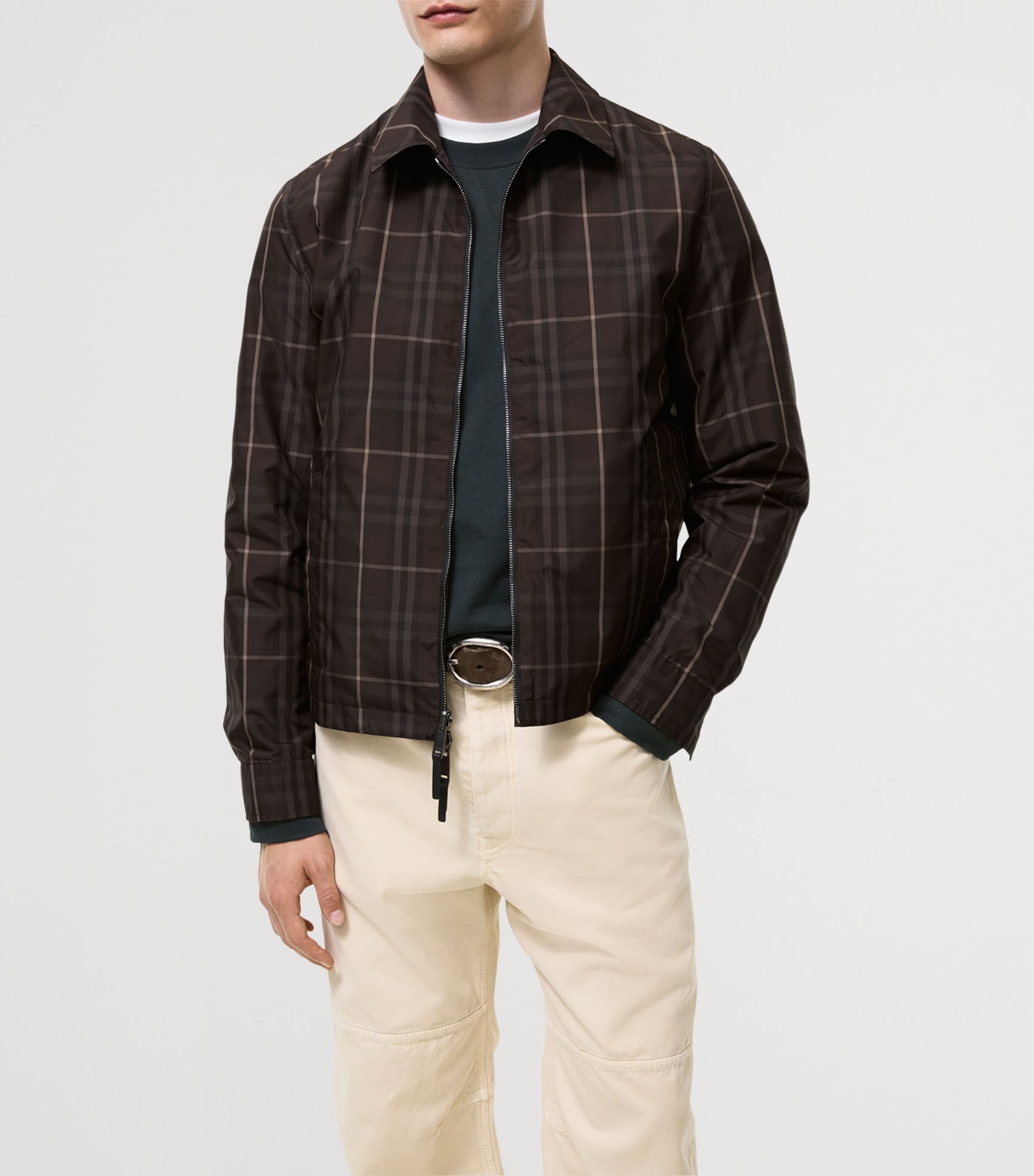 Burberry Mens Reversible Jacket Peat Brown Image 3