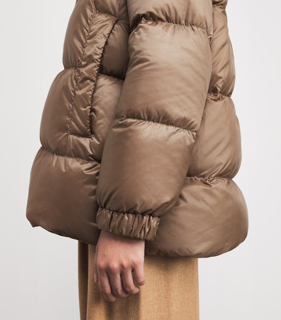 The Cube Quilted Jacket BROWN Image 6
