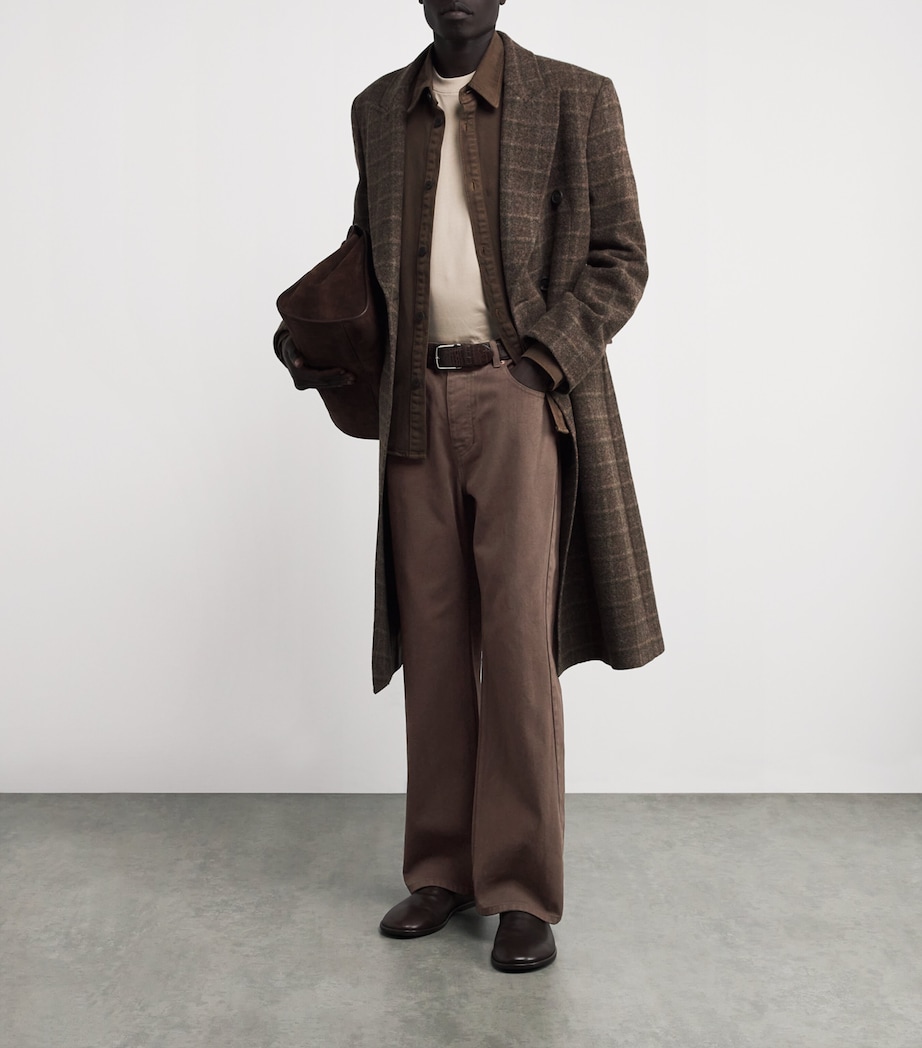 Curved Seam Jeans BROWN Image 2