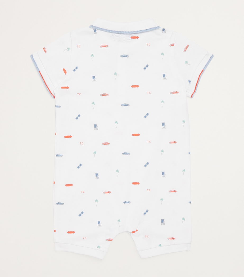 Cotton Playsuit (3-12 Months) SPICY ORANGE Image 2