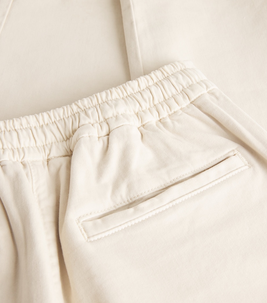 Cotton-Blend Drawstring Trousers SABBIA Image 5