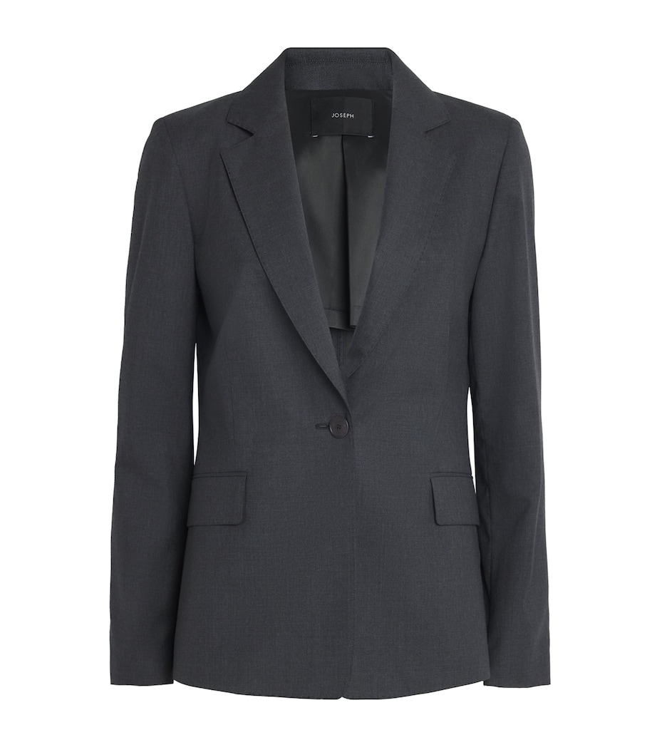 Virgin Wool Marty Blazer SMOKE Image 1