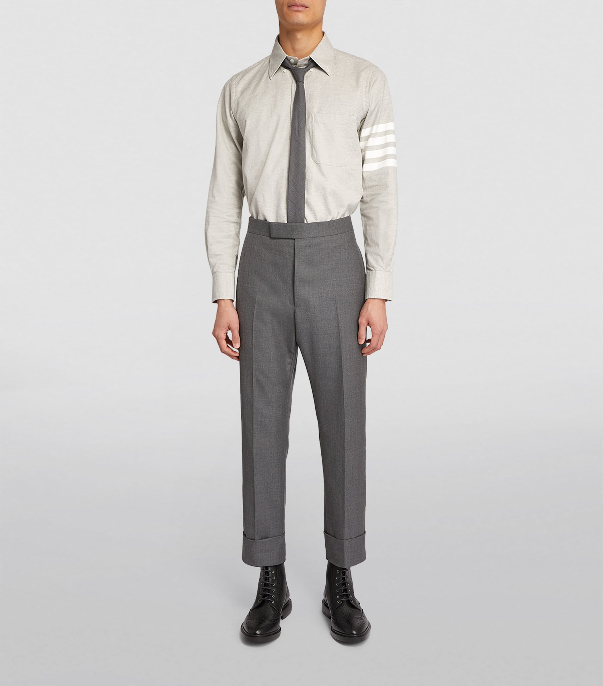 4-Bar Stripe Shirt MED GREY Image 2