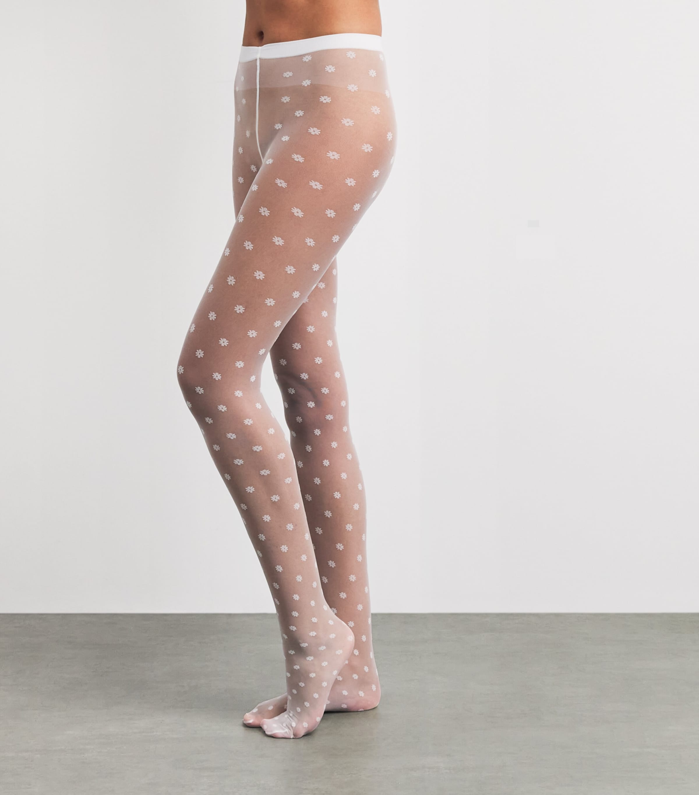 Wolford Womens Daisy Tights White Whit Image 2