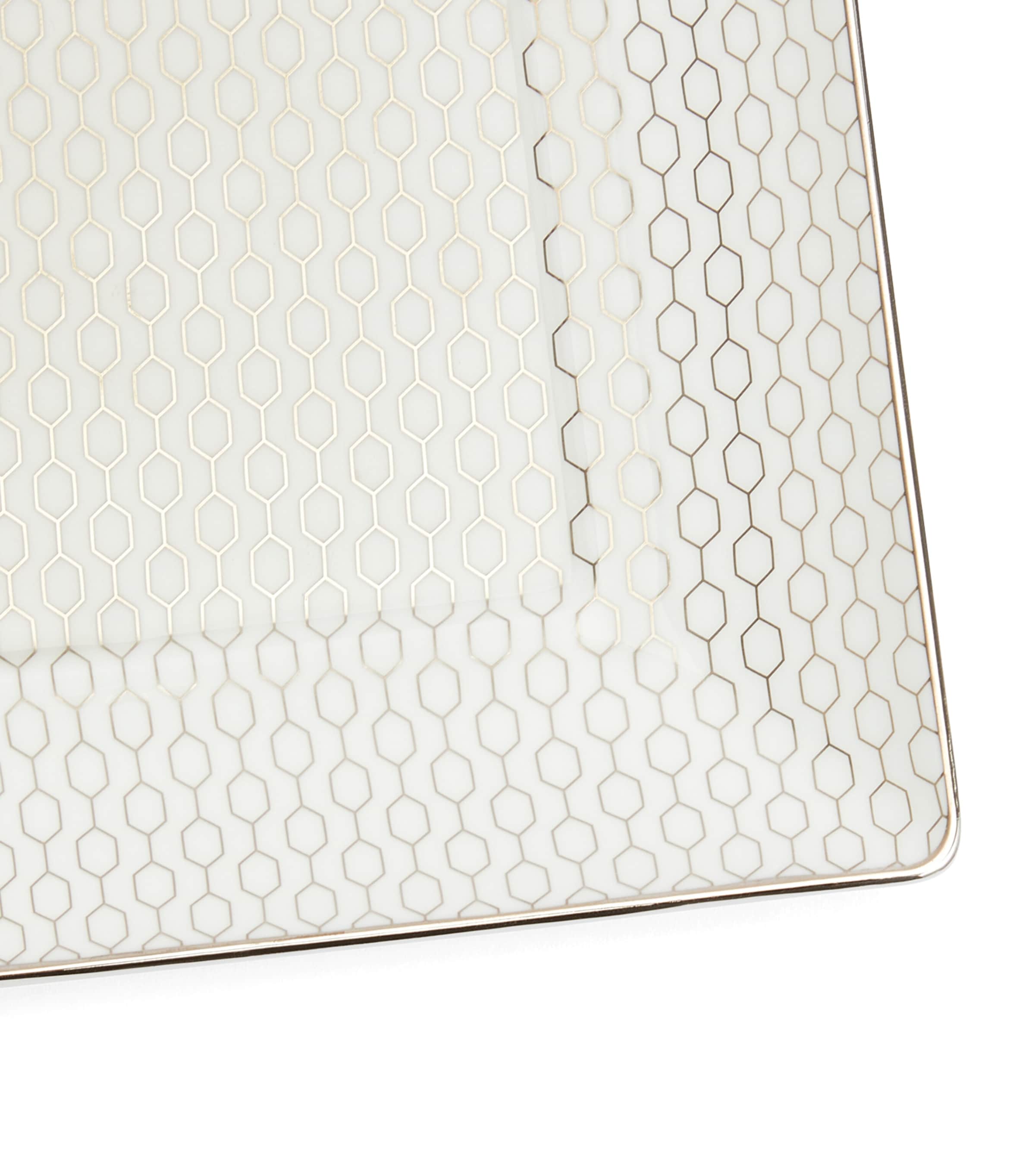 Gio Platinum Tray (14.5cm x 14.5cm) WHITE Image 2