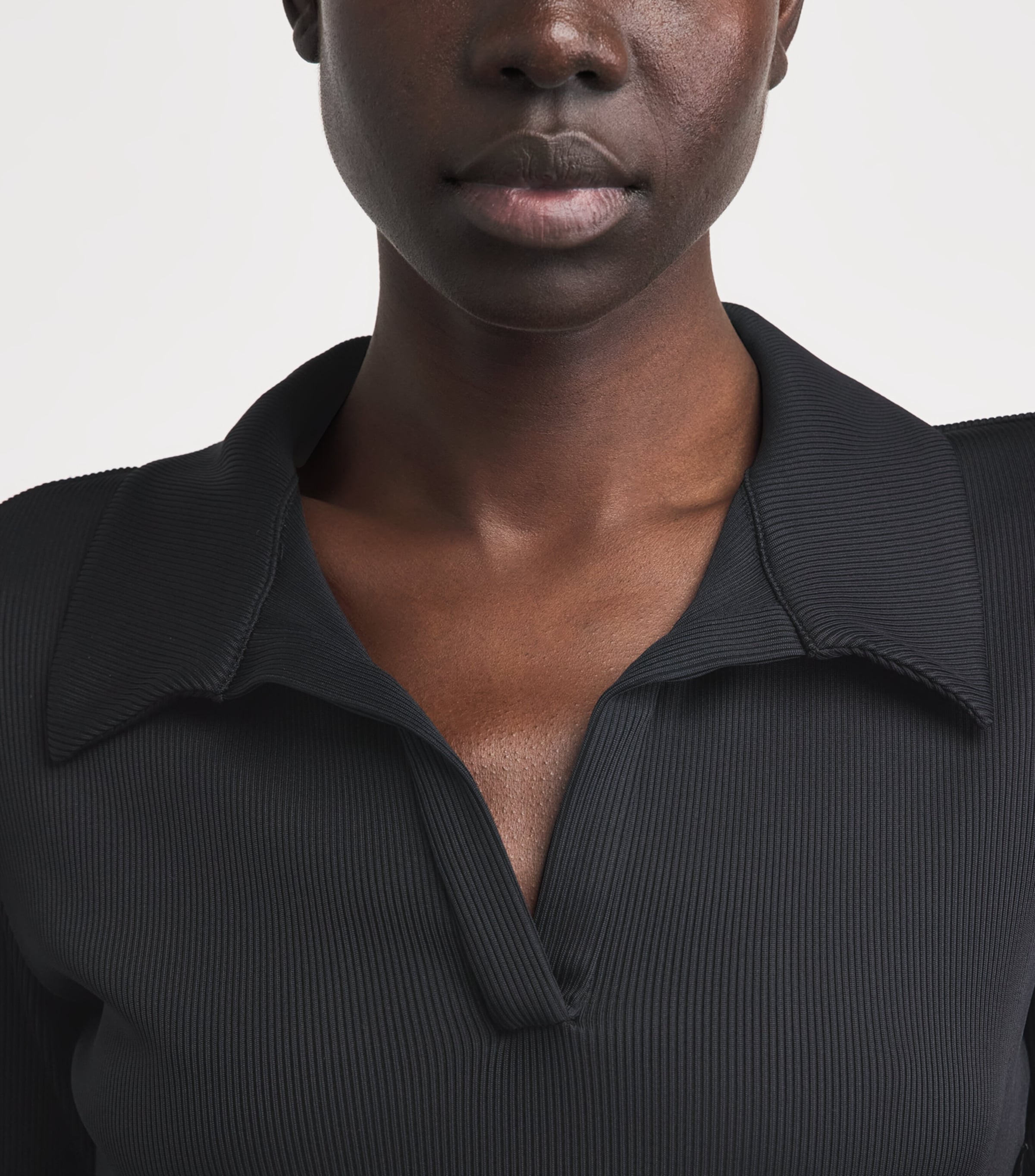 Maje Womens Printed Layered Midi Dress Navy Polka Dot Image 5