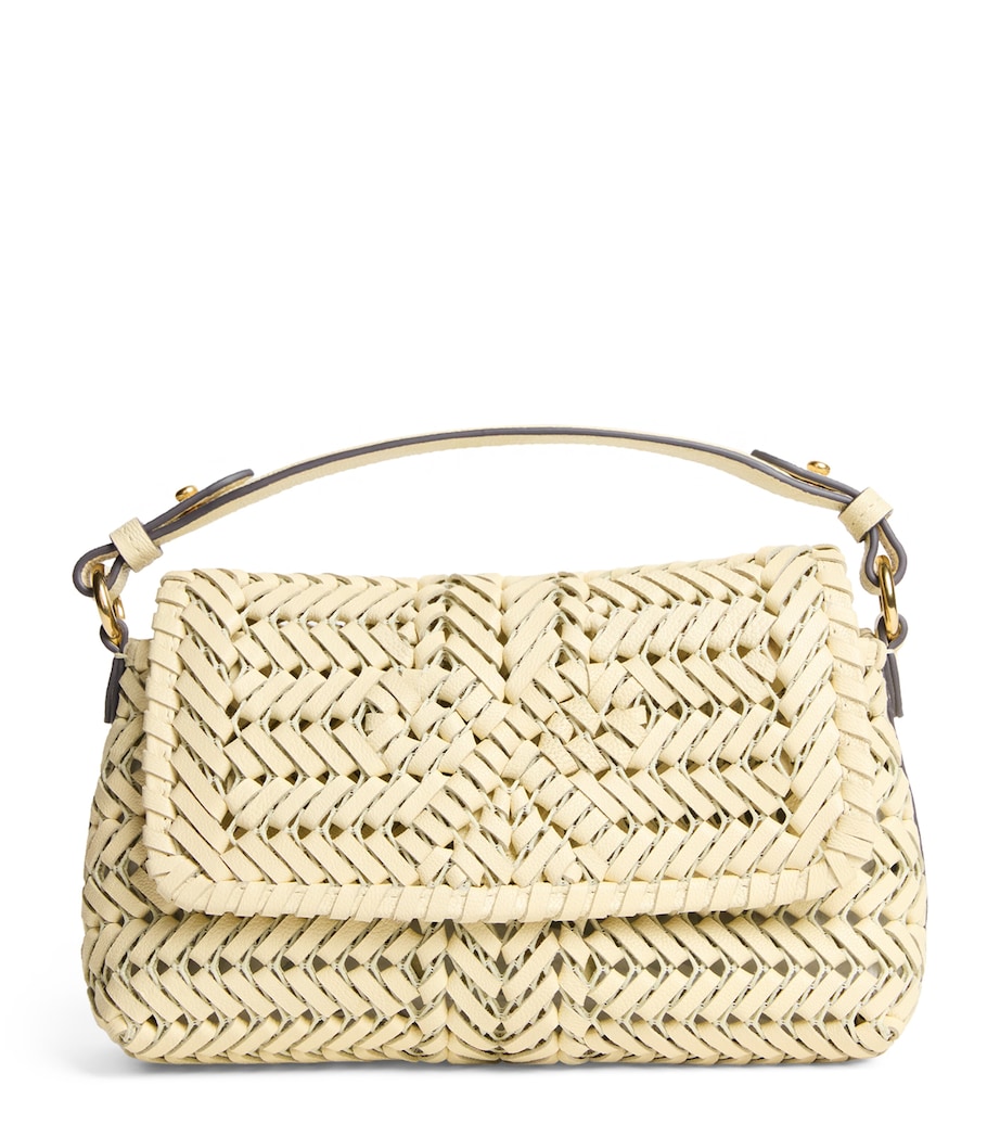 Anya Hindmarch Woven Leather Neeson Cross-Body Bag Butter Image 1