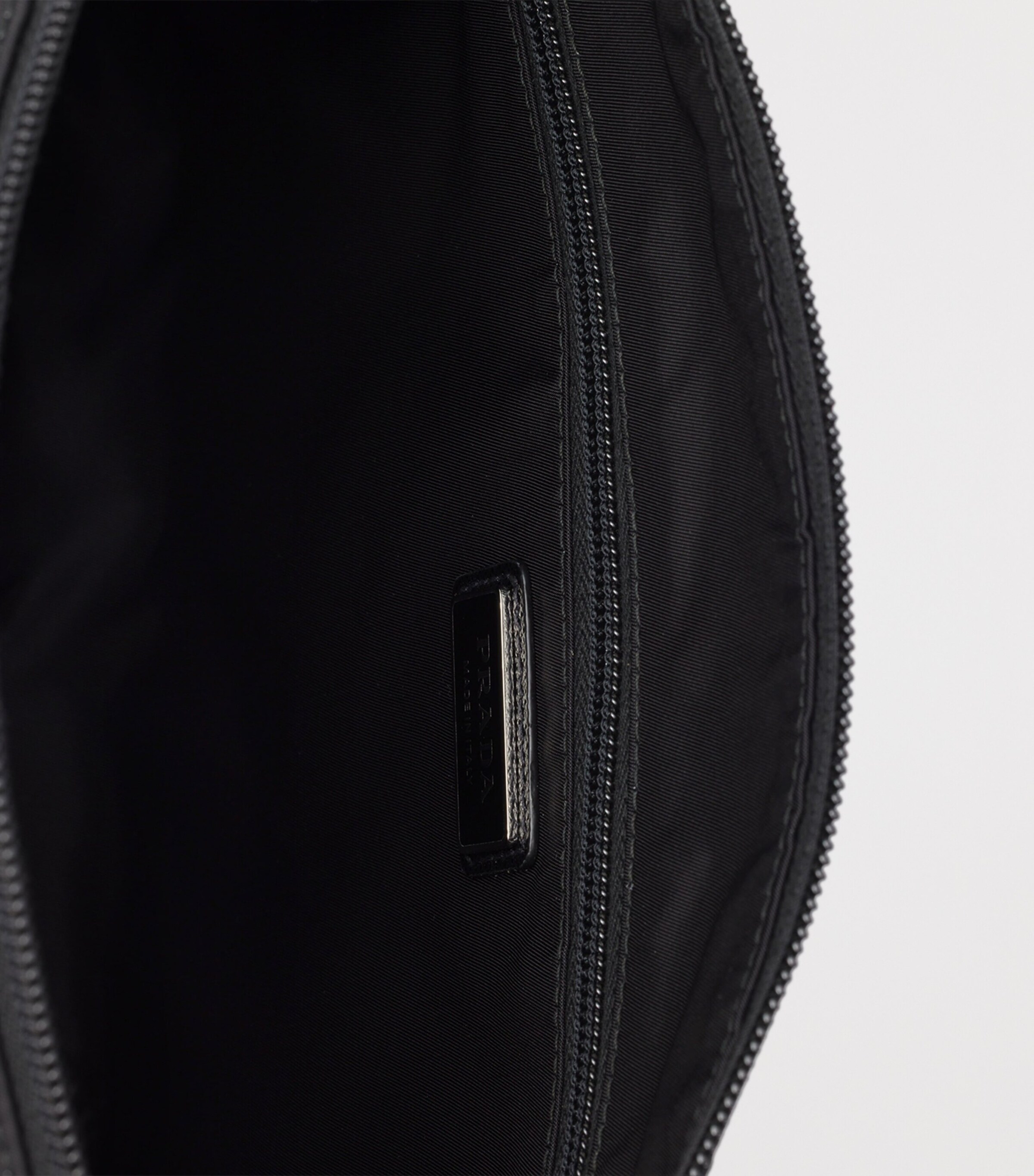 Large Re-Nylon and Leather Messenger Bag F0002 Image 4