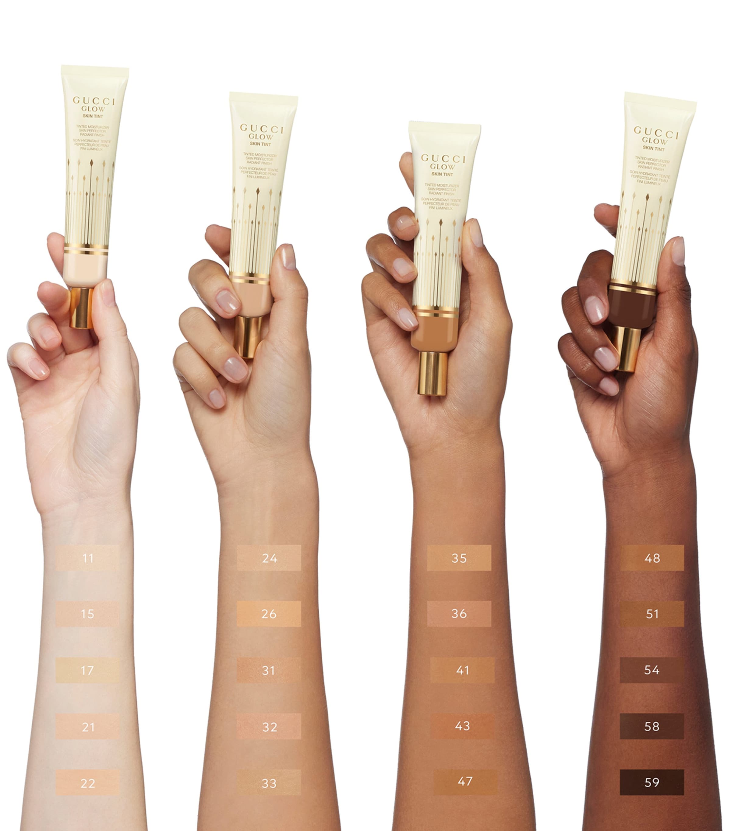 Gucci Glow Skin Tint Moisturiser (40ml) 47 MEDIUM DEEP Image 3