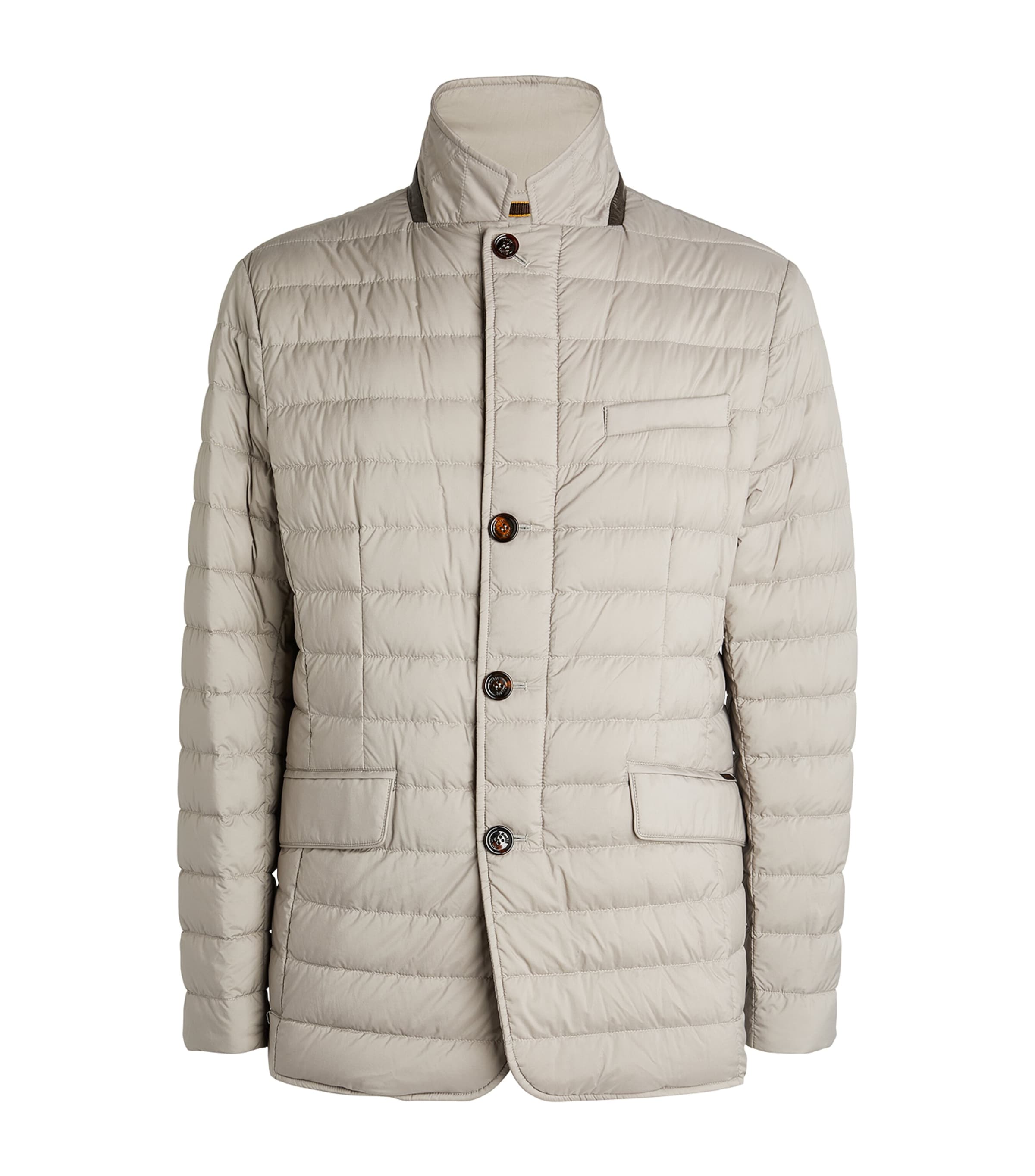 Shop Moorer Down Quilted Zayn Blazer In Beige