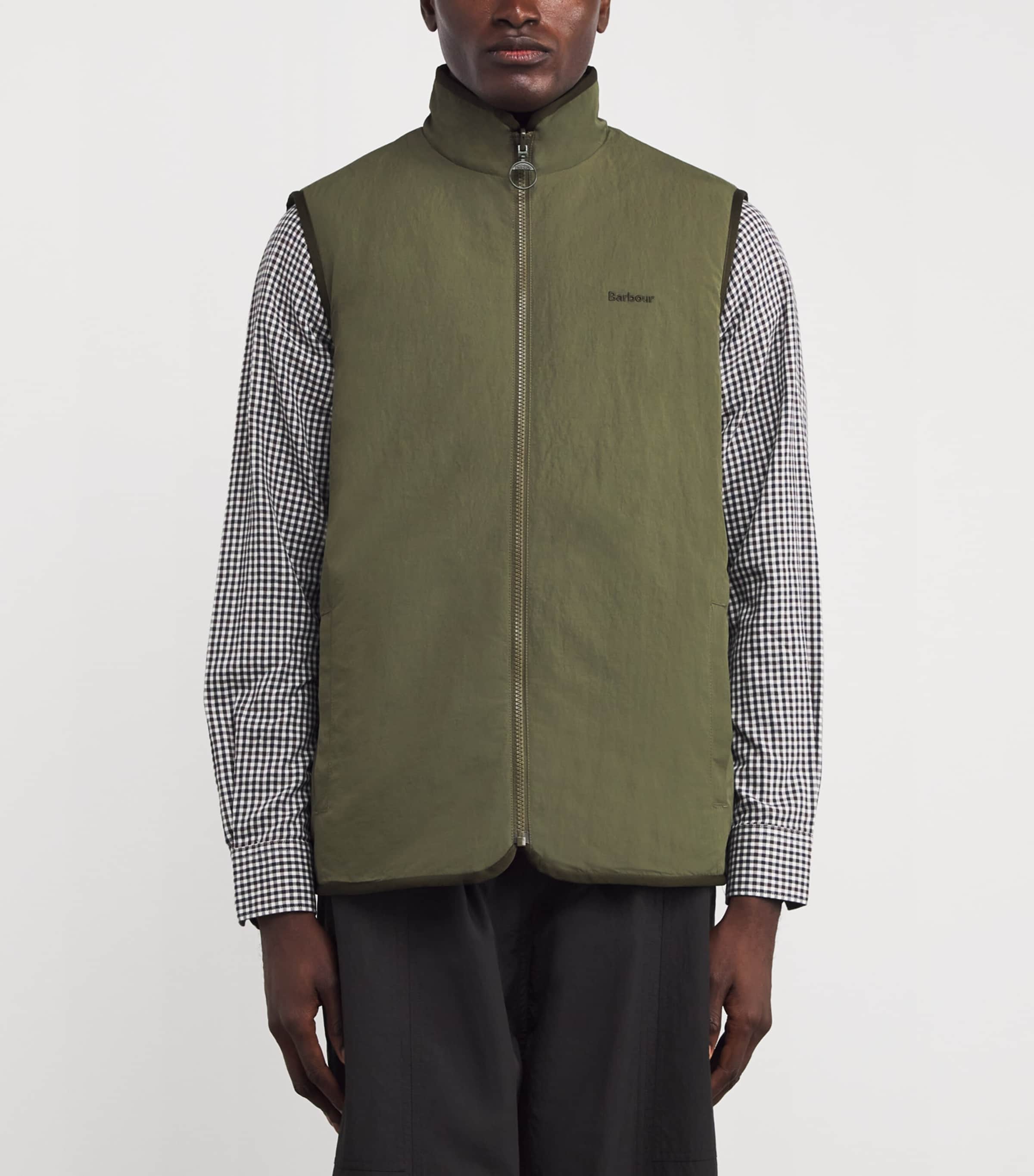 Barbour Green Reversible Fleece Gilet | Harrods US