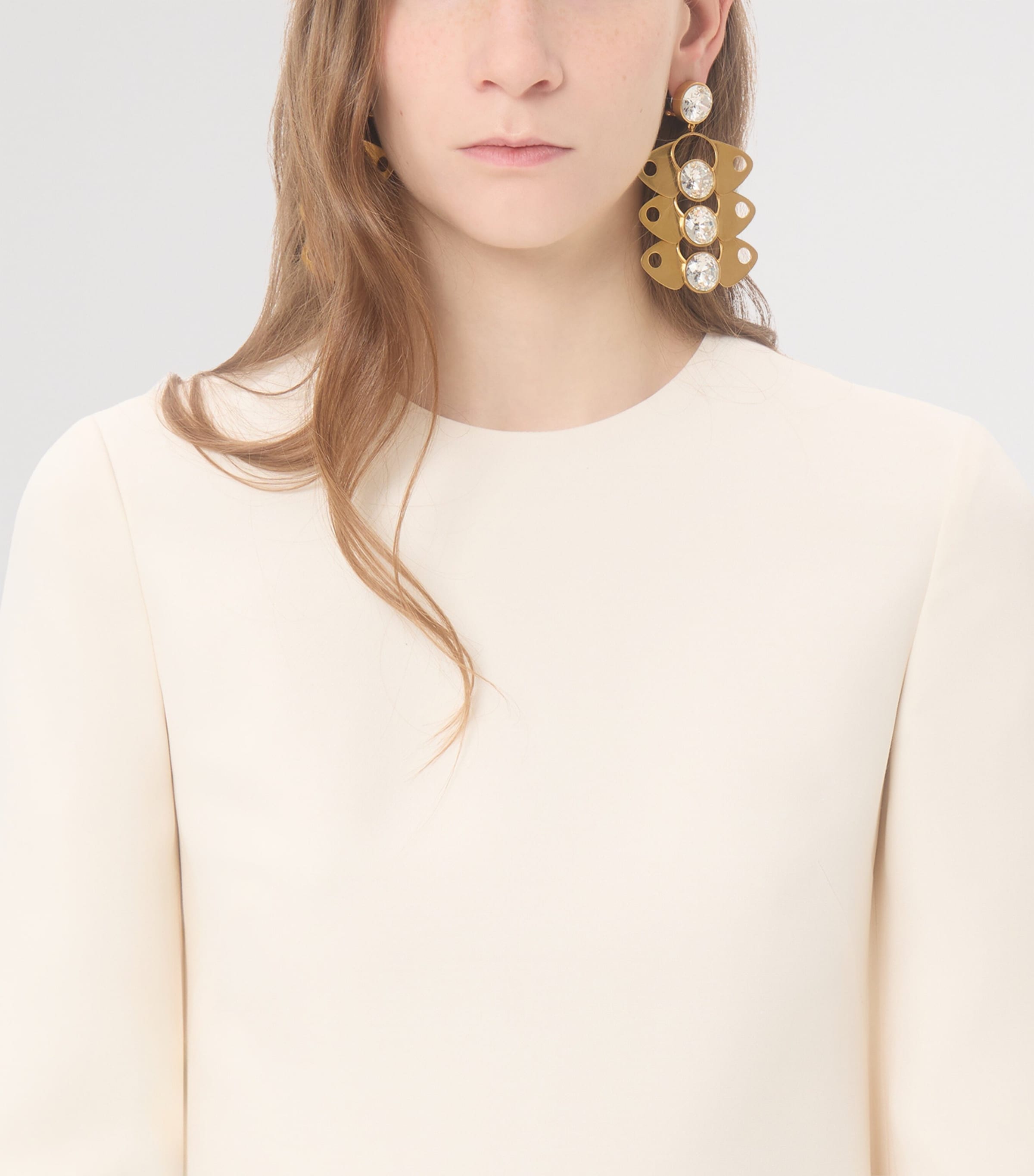 Valentino Womens Silk-Wool Ruffle Mini Dress Image 6