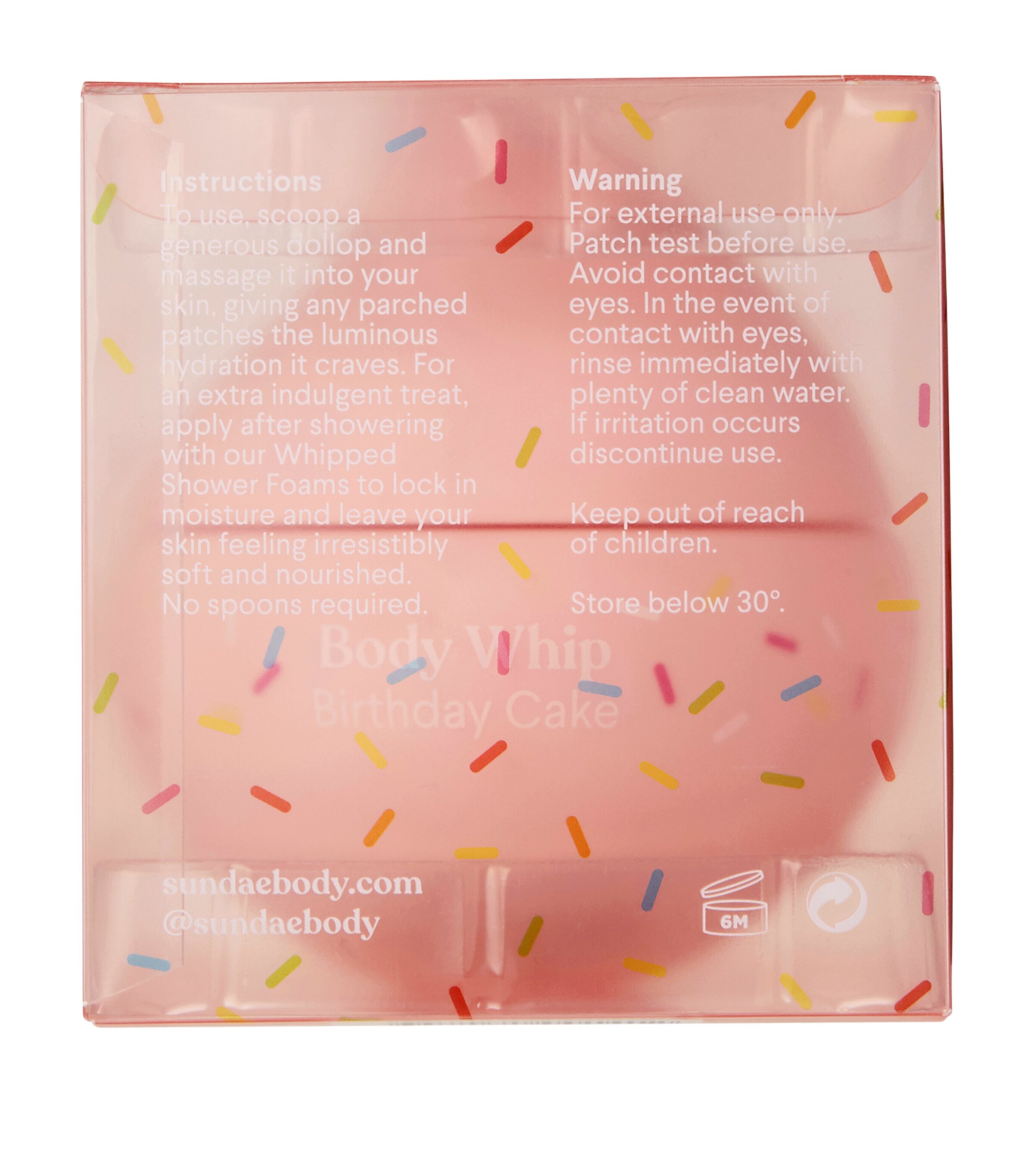 Sundae Body Birthday Cake Body Whip Moisturiser (220ml) Image 7