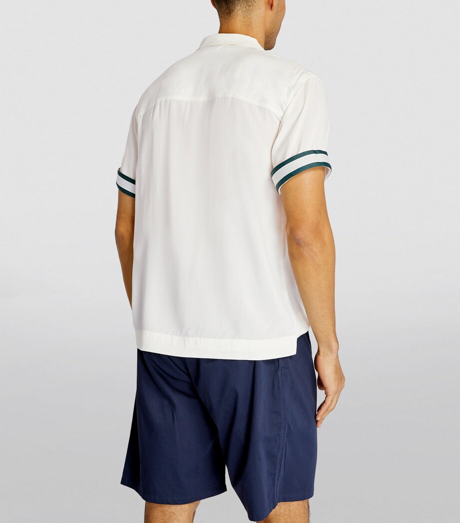 CHÉ Mens Cotton Polo Shirt Ivory Image 4