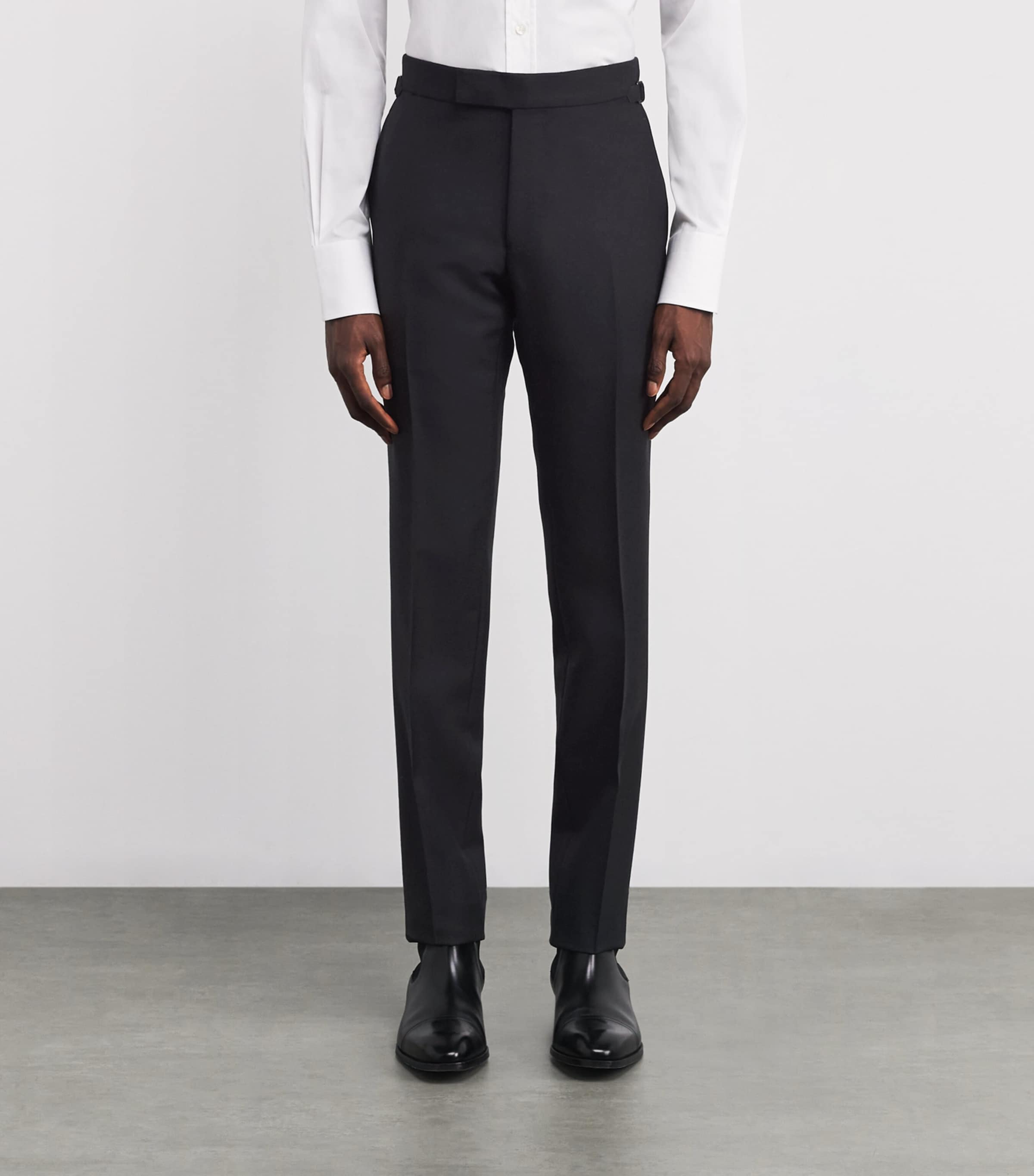 Wool-Mohair Tailored Trousers NAA Image 3