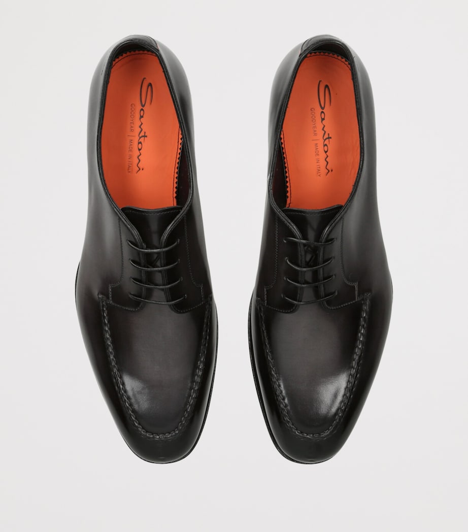 Leather Adrian Derby Shoes GREY Image 4