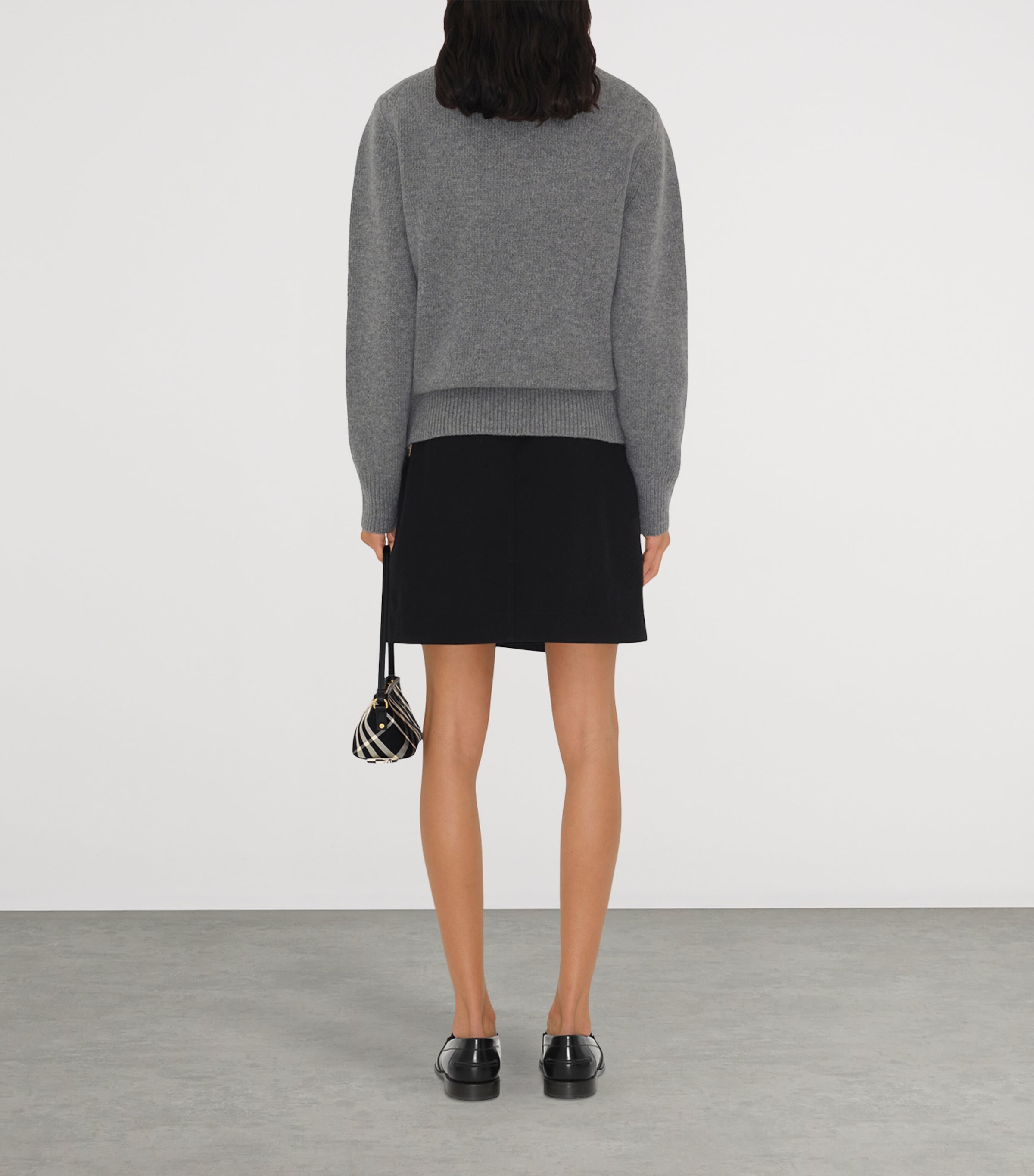 Burberry Grey Wool-Cashmere EKD Sweater | Harrods US