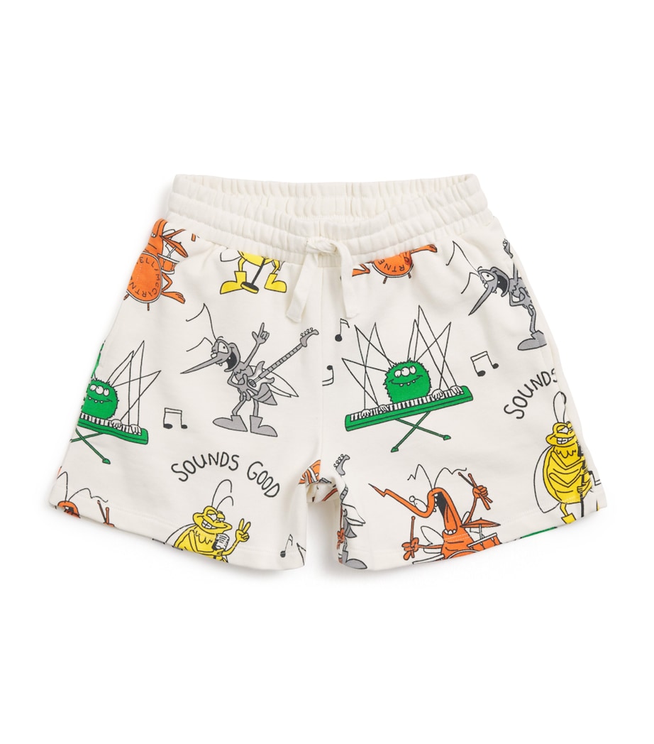 Stella McCartney Kids Organic Cotton Bug Band Sweatshorts (3-14 Years) Image 1