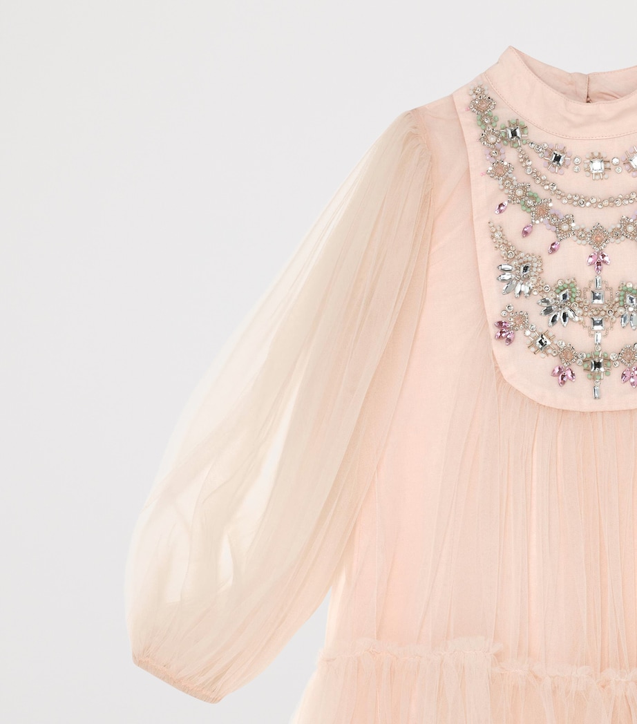 Tulle Crown Jewel Dress (2-11 Years) PEARL Image 3