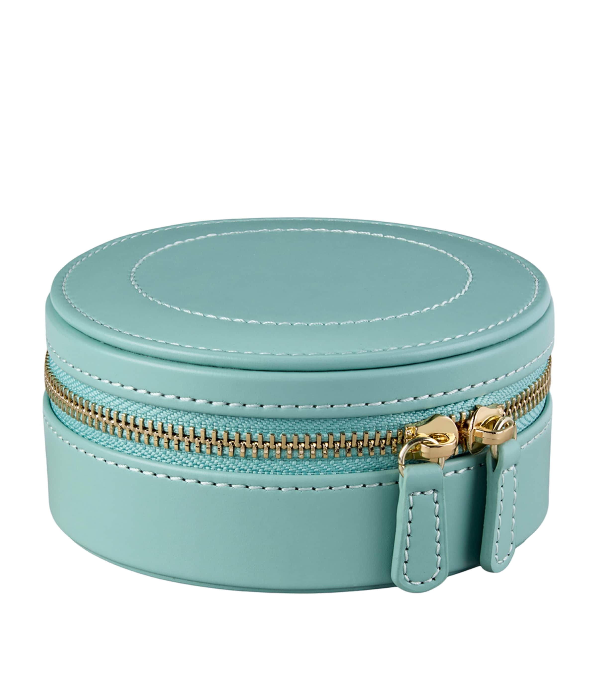 WOLF x Fiona Howard Sophia Round Bracelet Travel Case Jade Fruit Botanical Image 2
