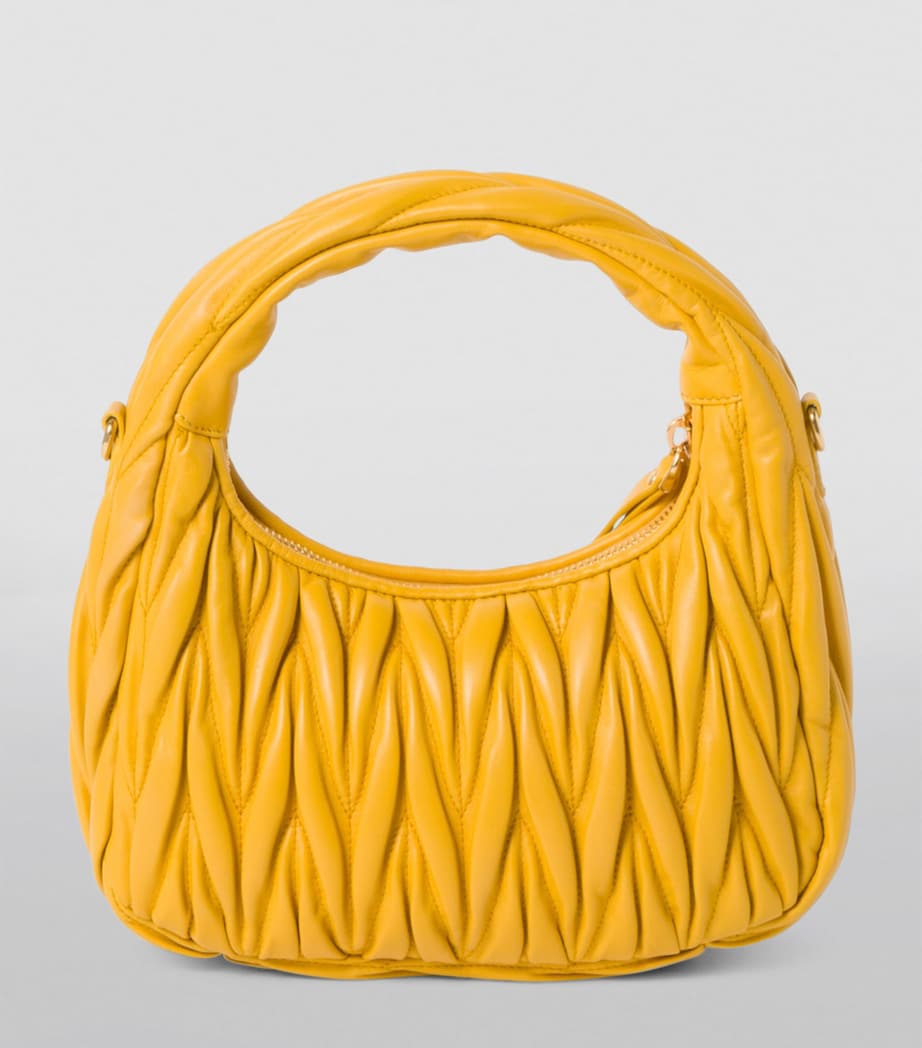 Small Matelassé Leather Wander Top-Handle Bag F065Y Image 3