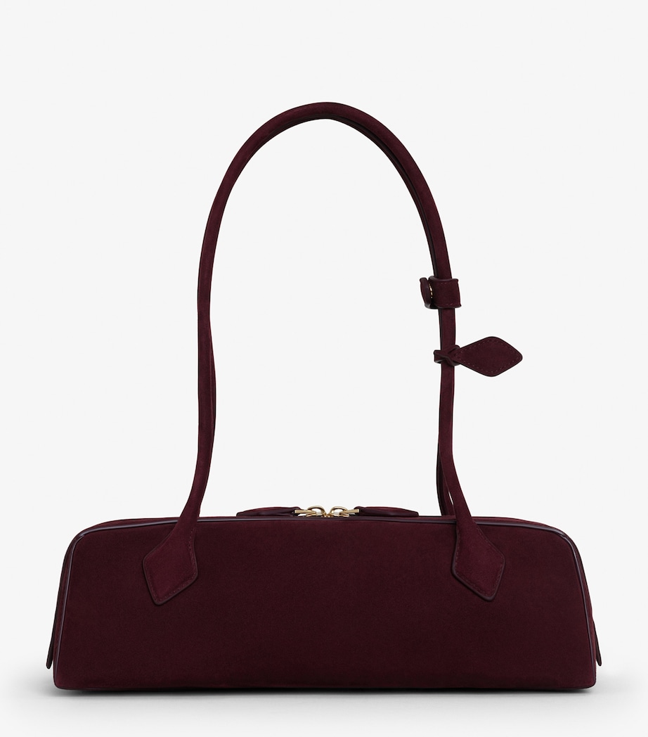 Medium Suede Le Teckel Shoulder Bag ROUGE GRENAT Image 2