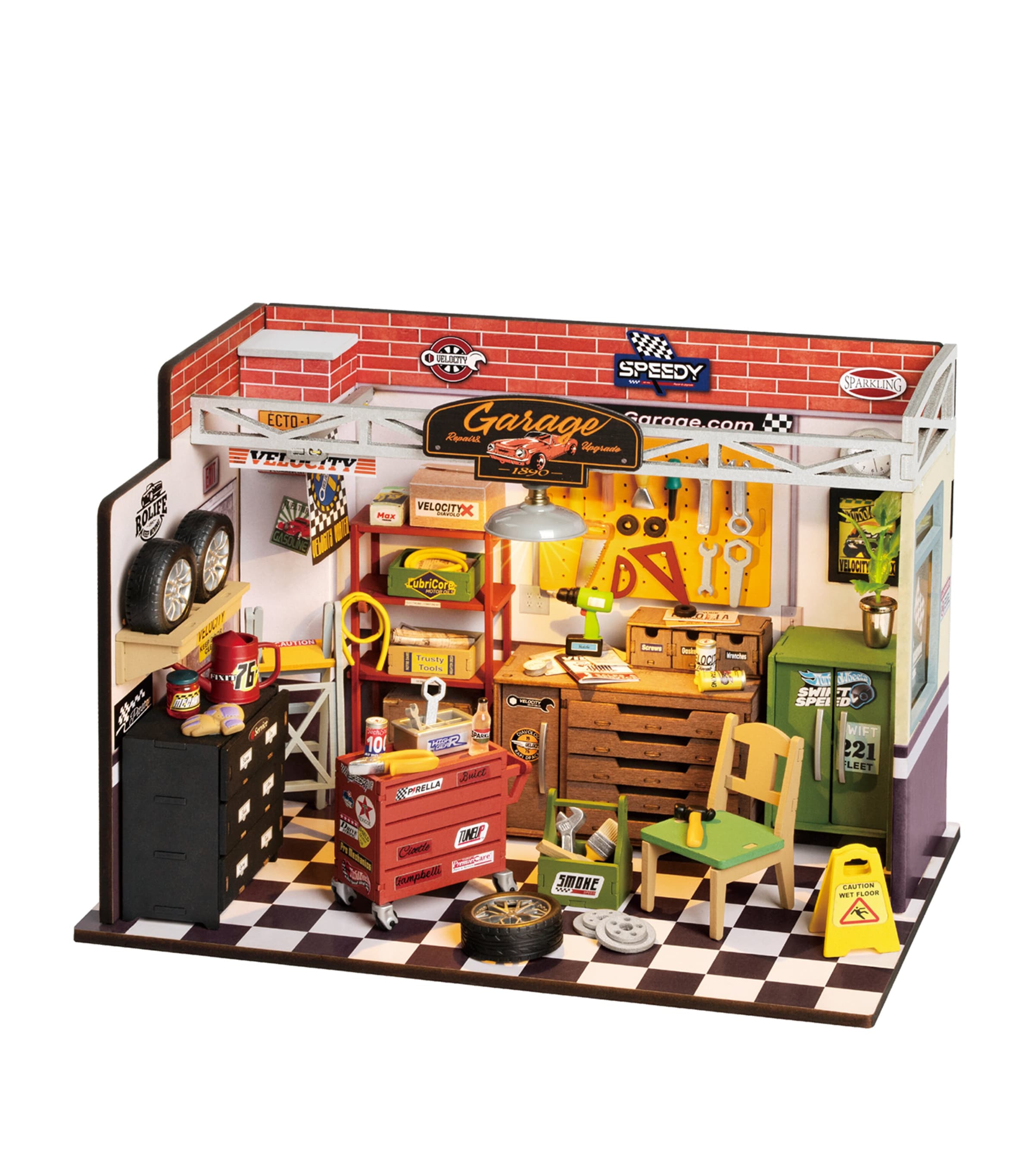 Robotime Garage Workshop Buildable Model | Toys | Building & Construction Toys