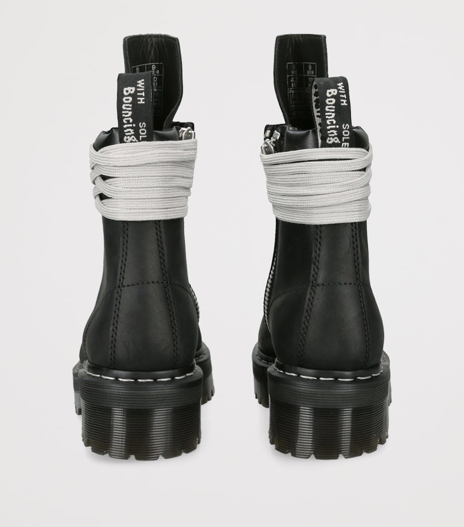 x Dr. Martens Quad Sole Steel Toe Boots BLACK Image 2