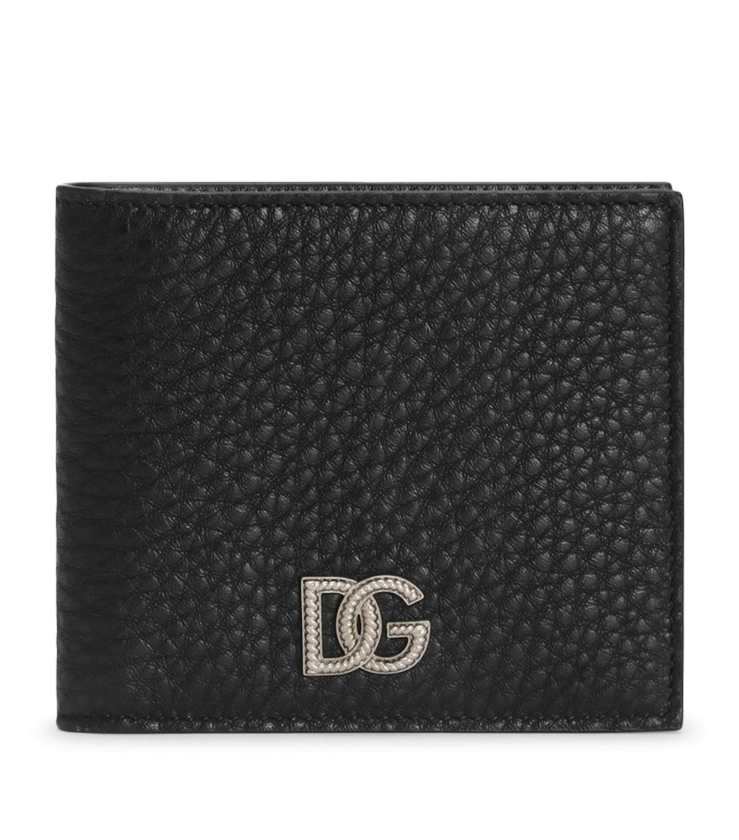 Dolce&Gabbana Leather P.Figlio Bifold Wallet Black Image 1