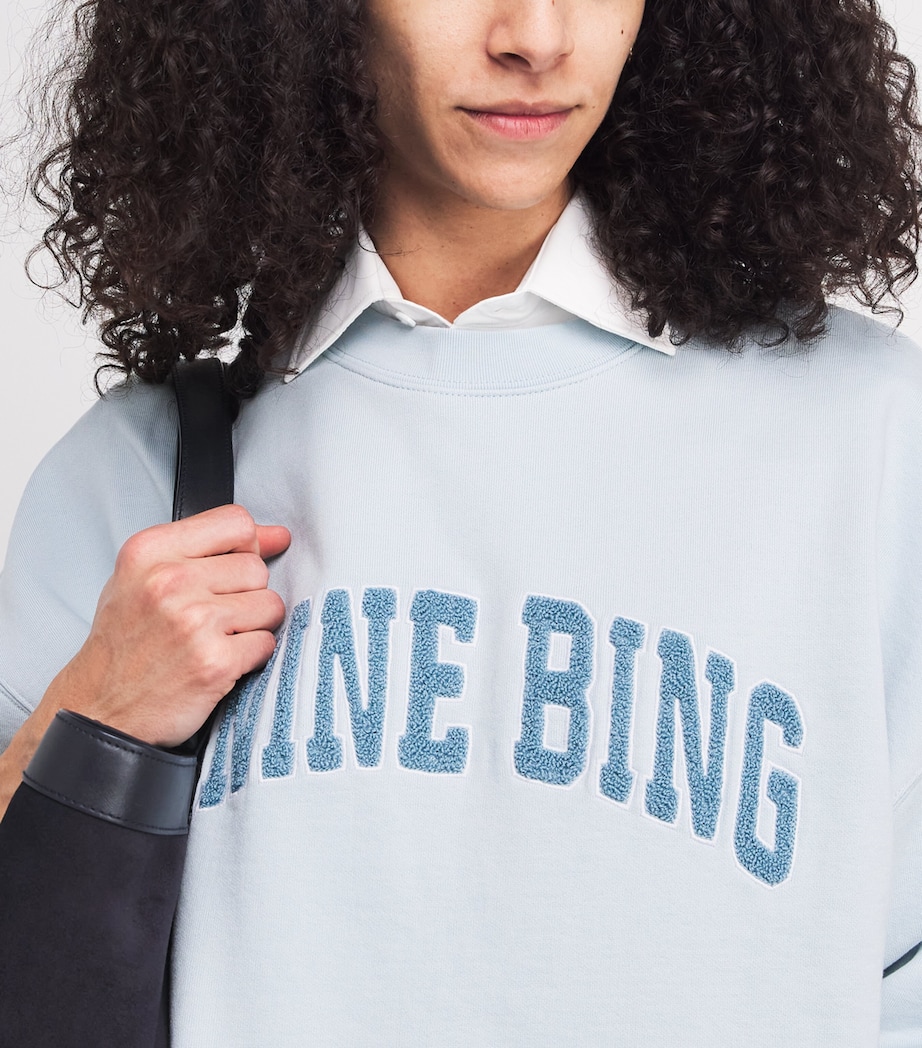 Cotton Logo Miles Sweatshirt PALE BLUE Image 6