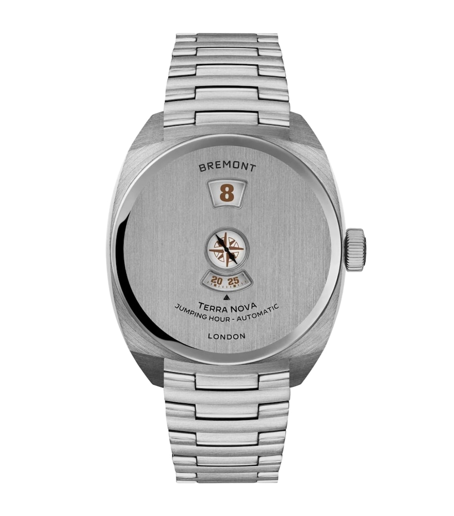 Stainless Steel Terra Nova Jumping Hour Watch 38mm STEEL Image 1