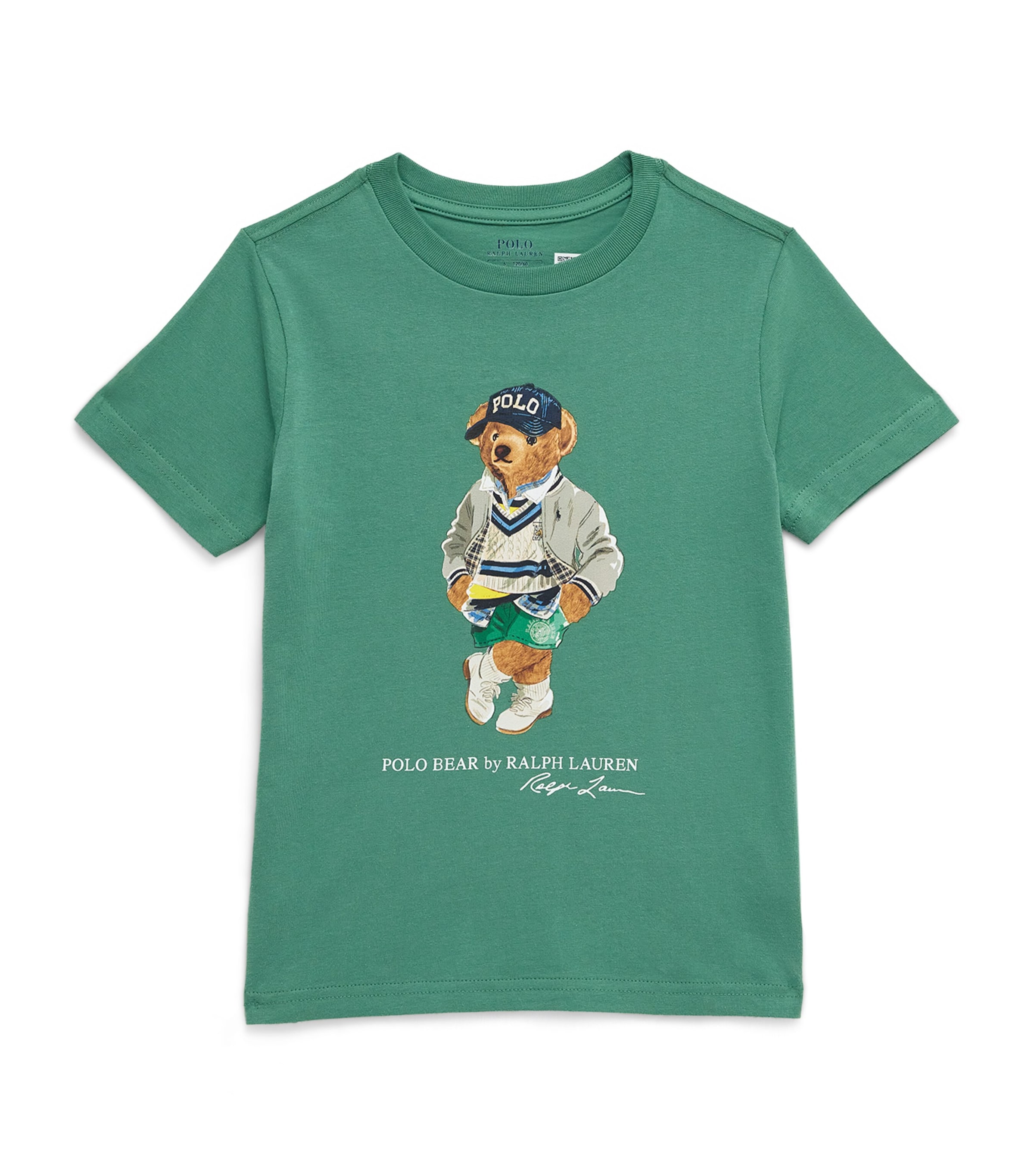 Ralph Lauren Cotton Polo Bear T-shirt In Green