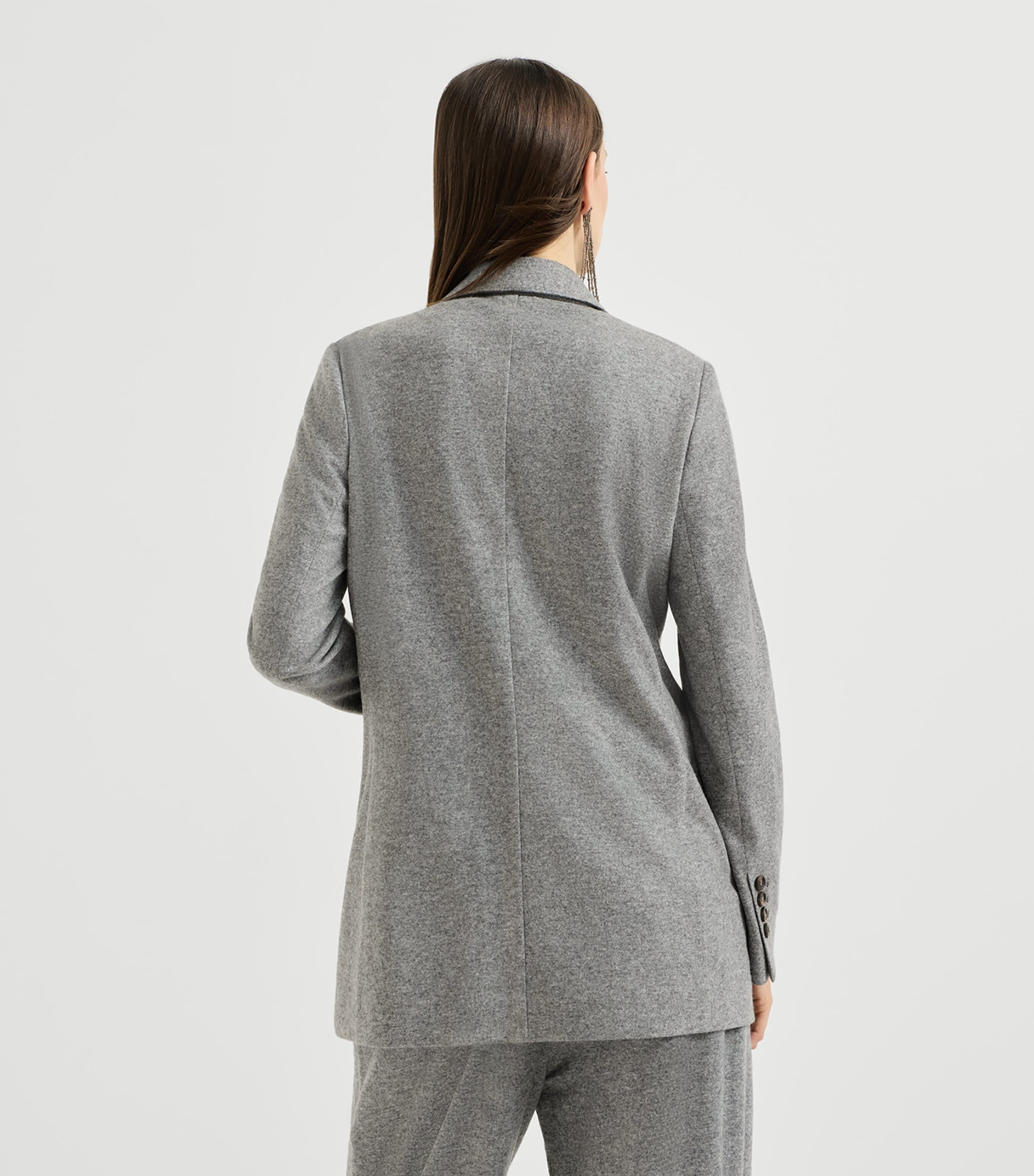 Brunello Cucinelli Womens Cashmere Jersey Blazer Image 5