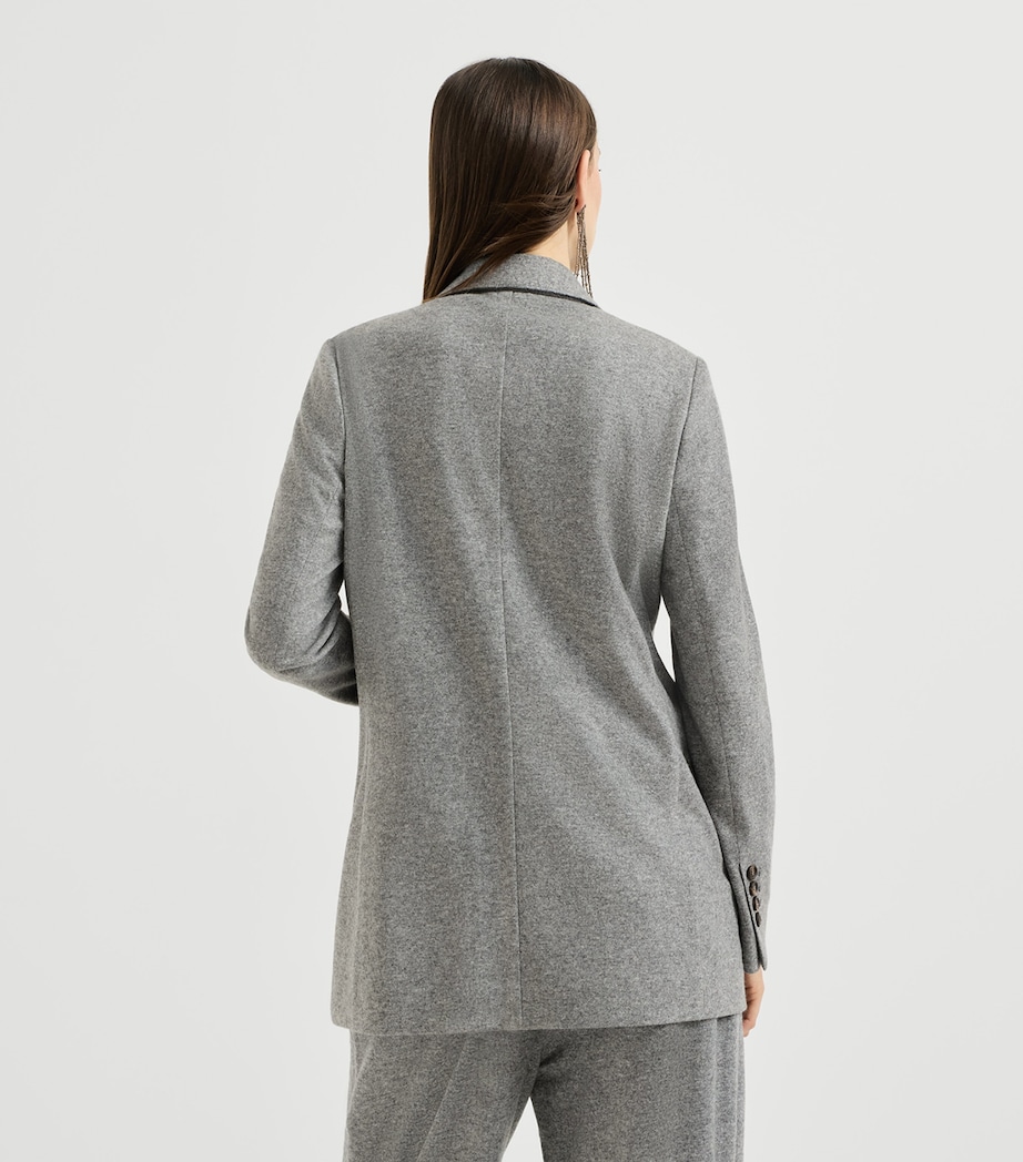 Brunello Cucinelli Womens Cashmere Jersey Blazer Image 5