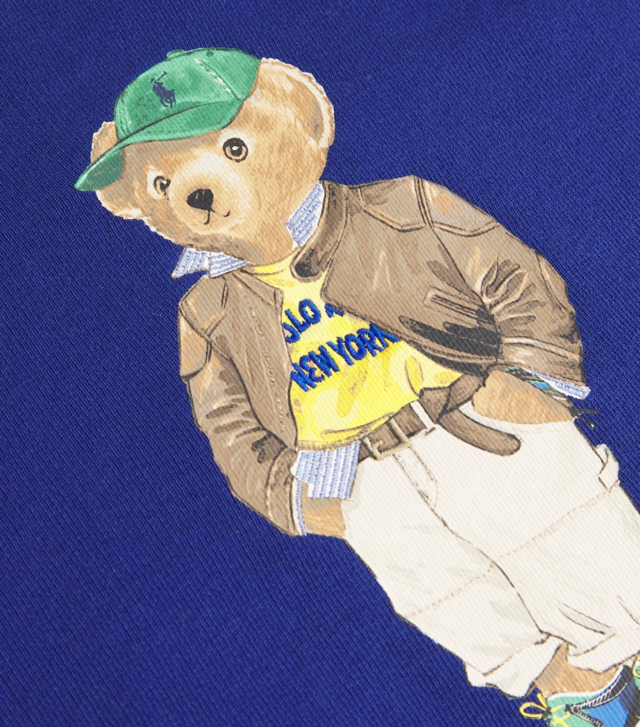 Cotton-Blend Polo Bear Sweatshirt BLUE YACHT Image 5