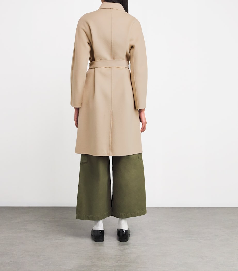 Virgin Wool-Blend Double-Faced Overcoat SAND Image 4