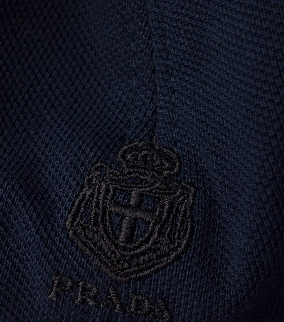 Prada Cotton Baseball Cap Blue Image 3