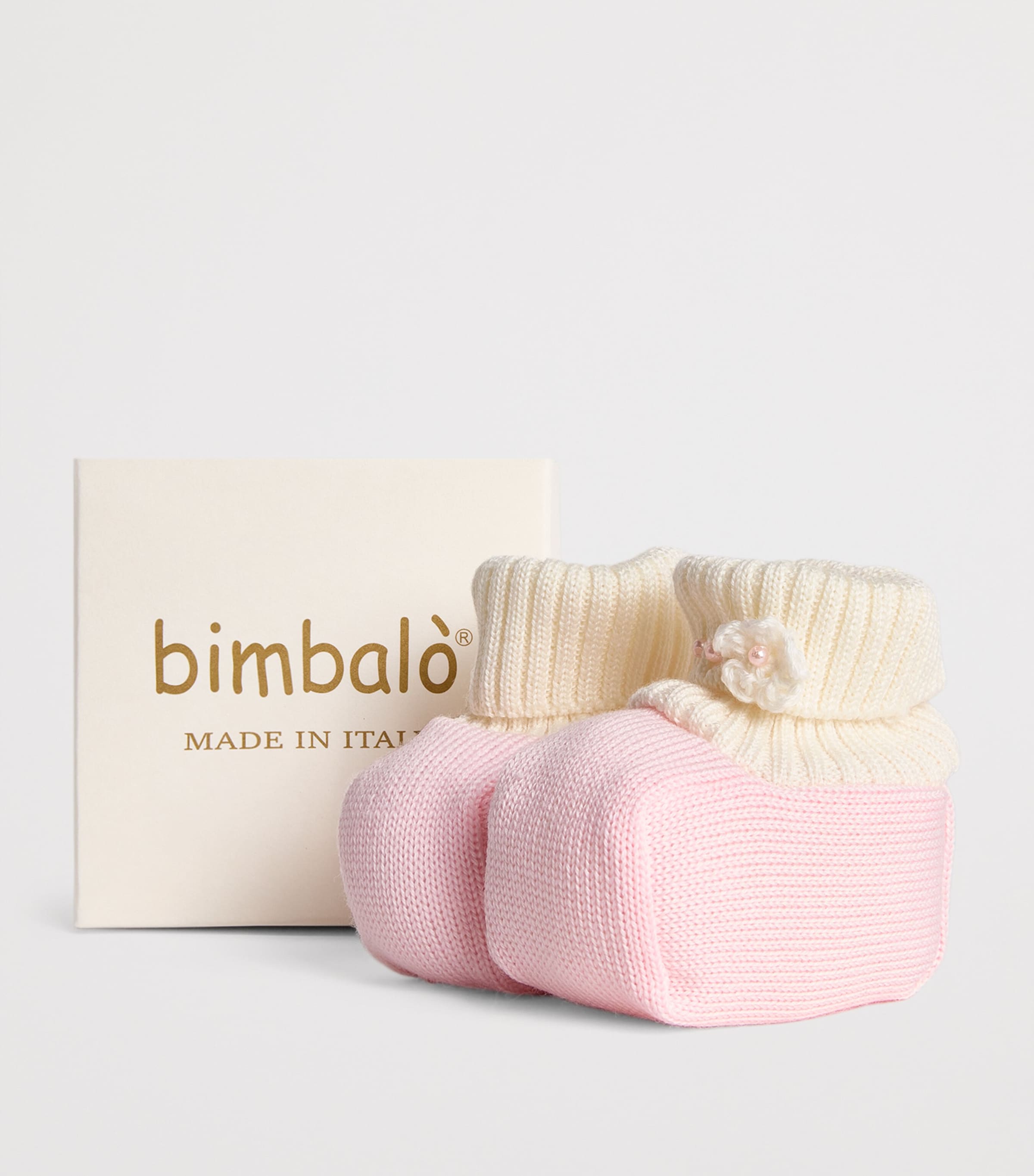 Bimbalò Knitted Booties In Pink