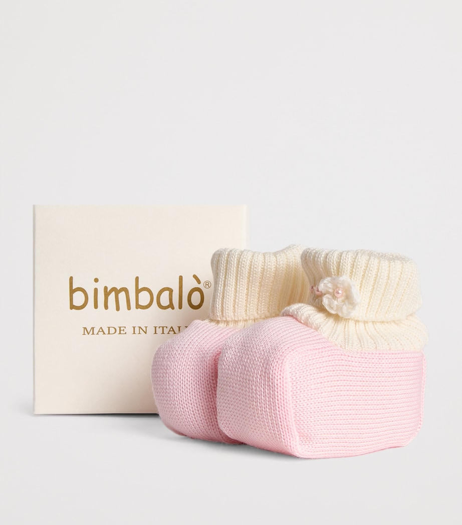 Knitted Booties BL/RS Image 1