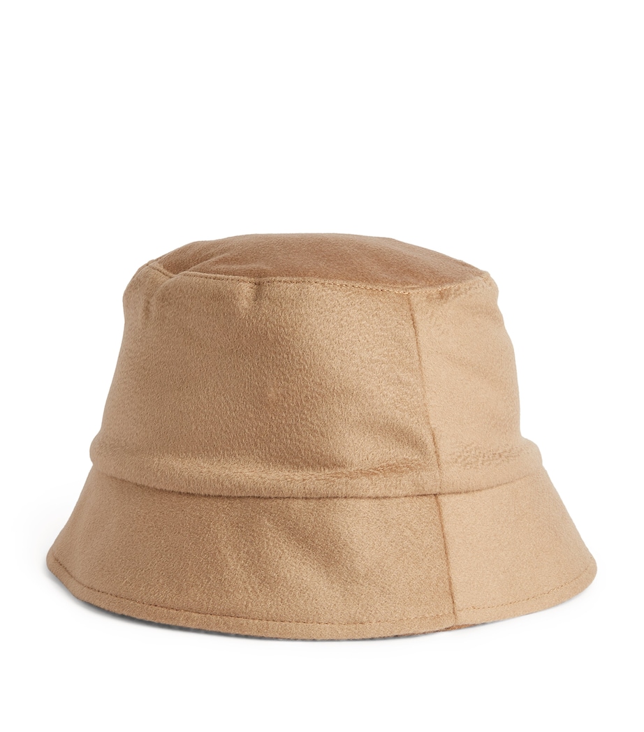 Cashmere-Camel-Silk Reversible Bucket Hat CAMEL Image 4