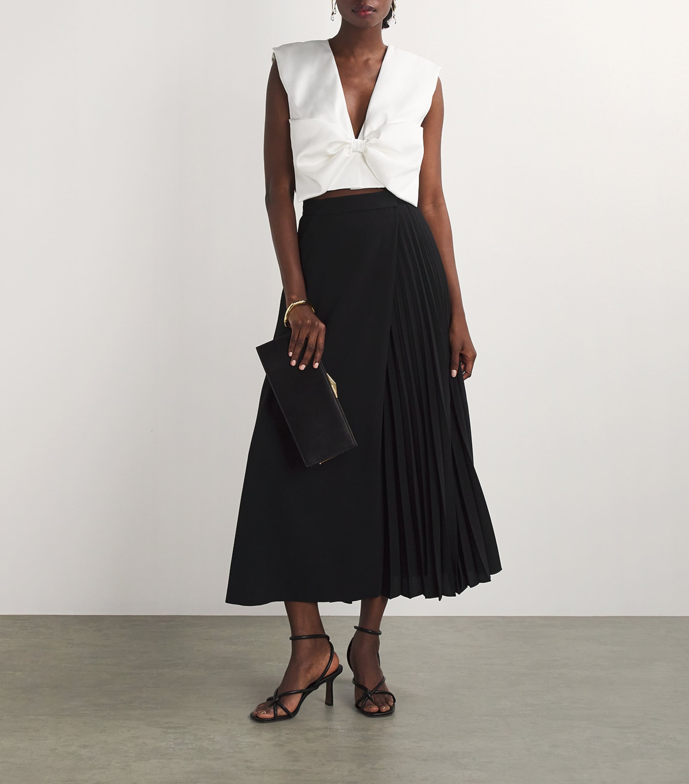 Sandro Paris Pleated Maxi Skirt | Harrods US