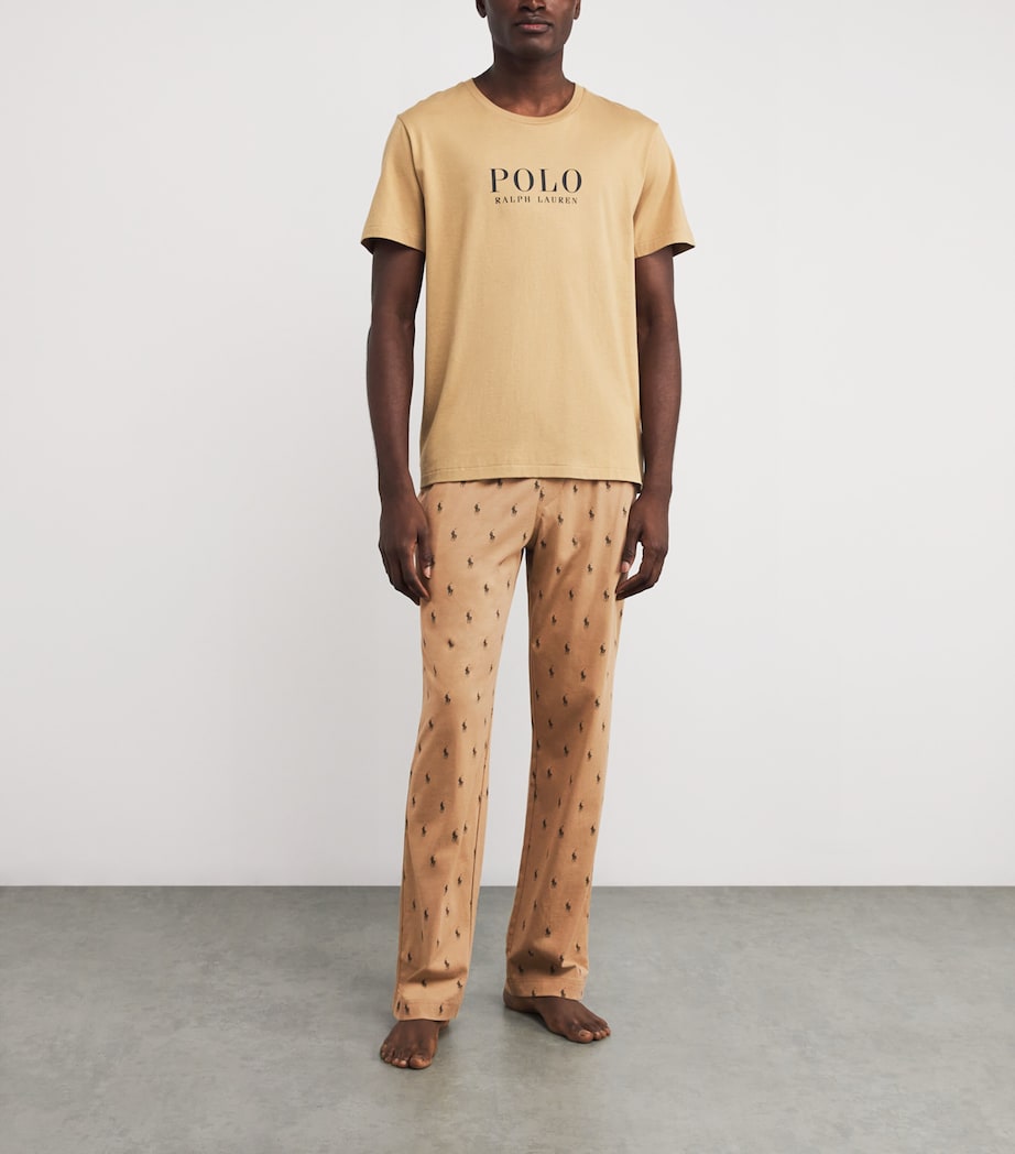 Polo Pony Pyjama Bottoms CLASSIC CAMEL AOPP Image 2